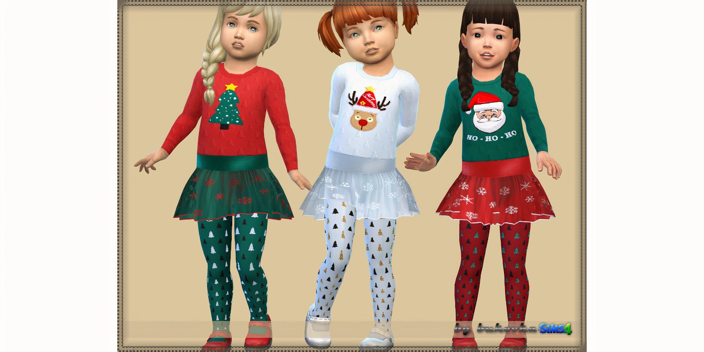 The custom content item for toddlers called Dress Christmas