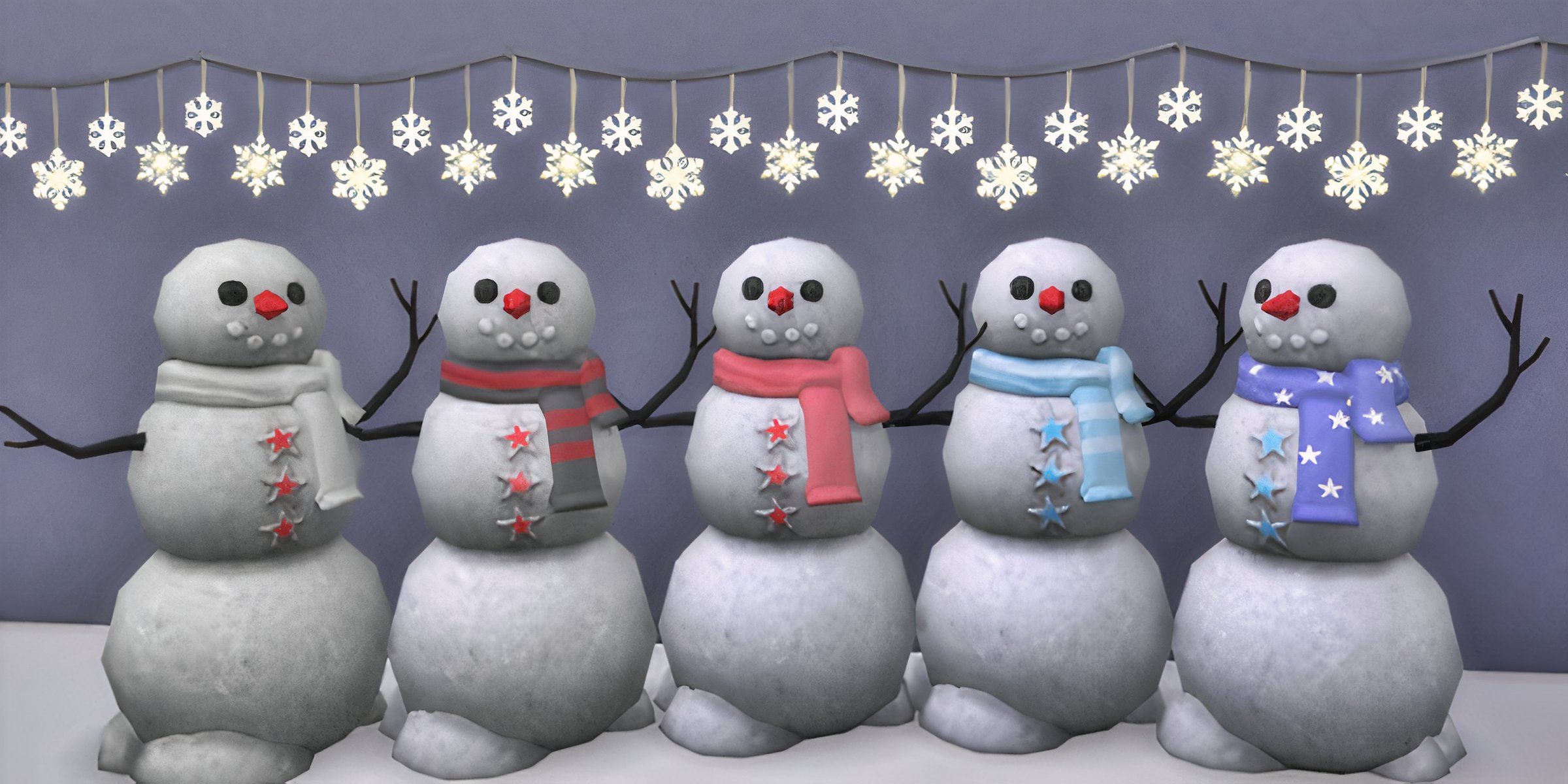 The Christmas themed custom content decoration called Cute Snowman