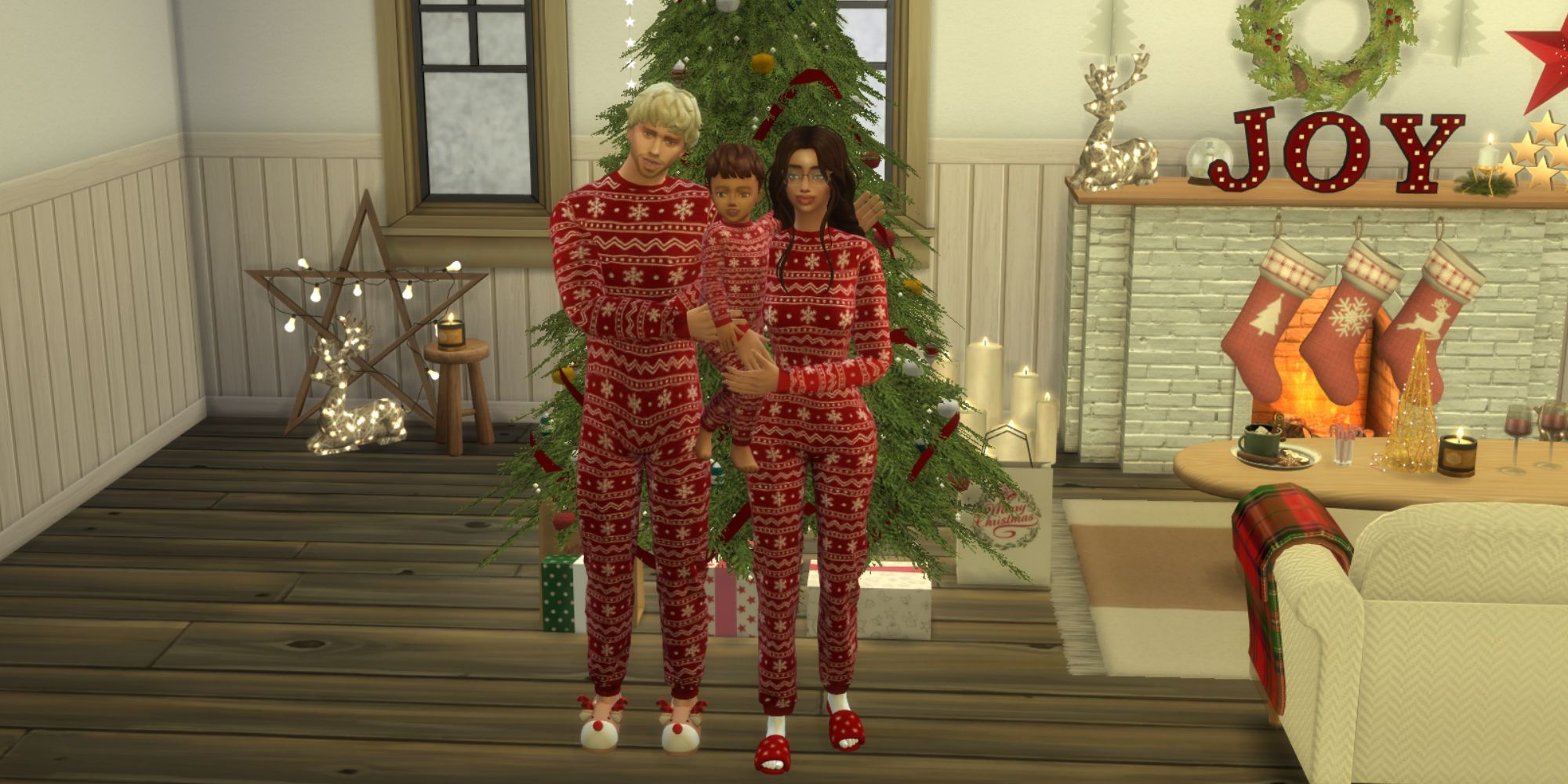 Family Christmas PJs By SimmerKate Wholesome Christmas Sims 4 cc