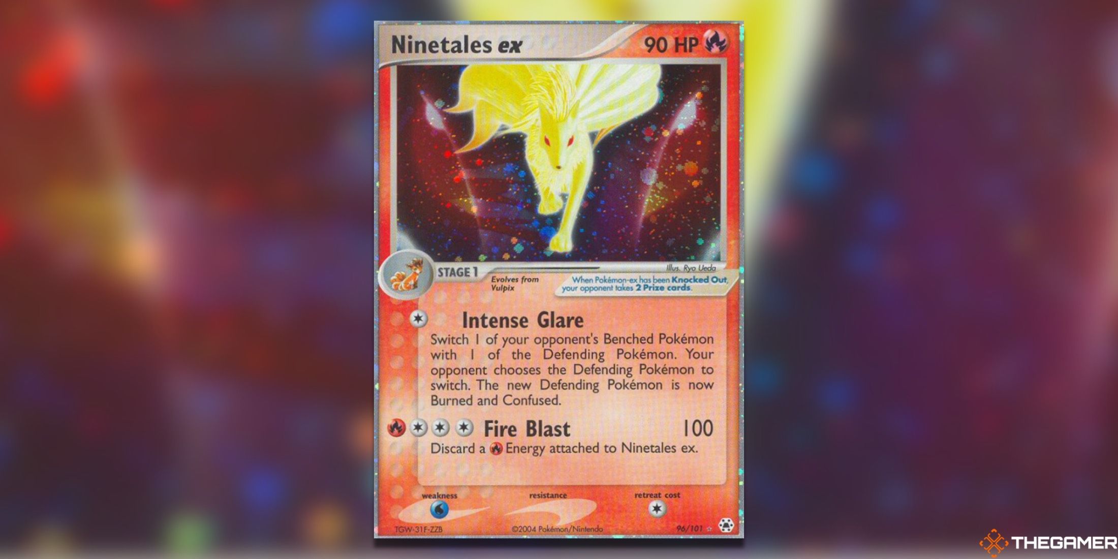 The Ninetales from Hidden Legends in the Pokemon TCG.