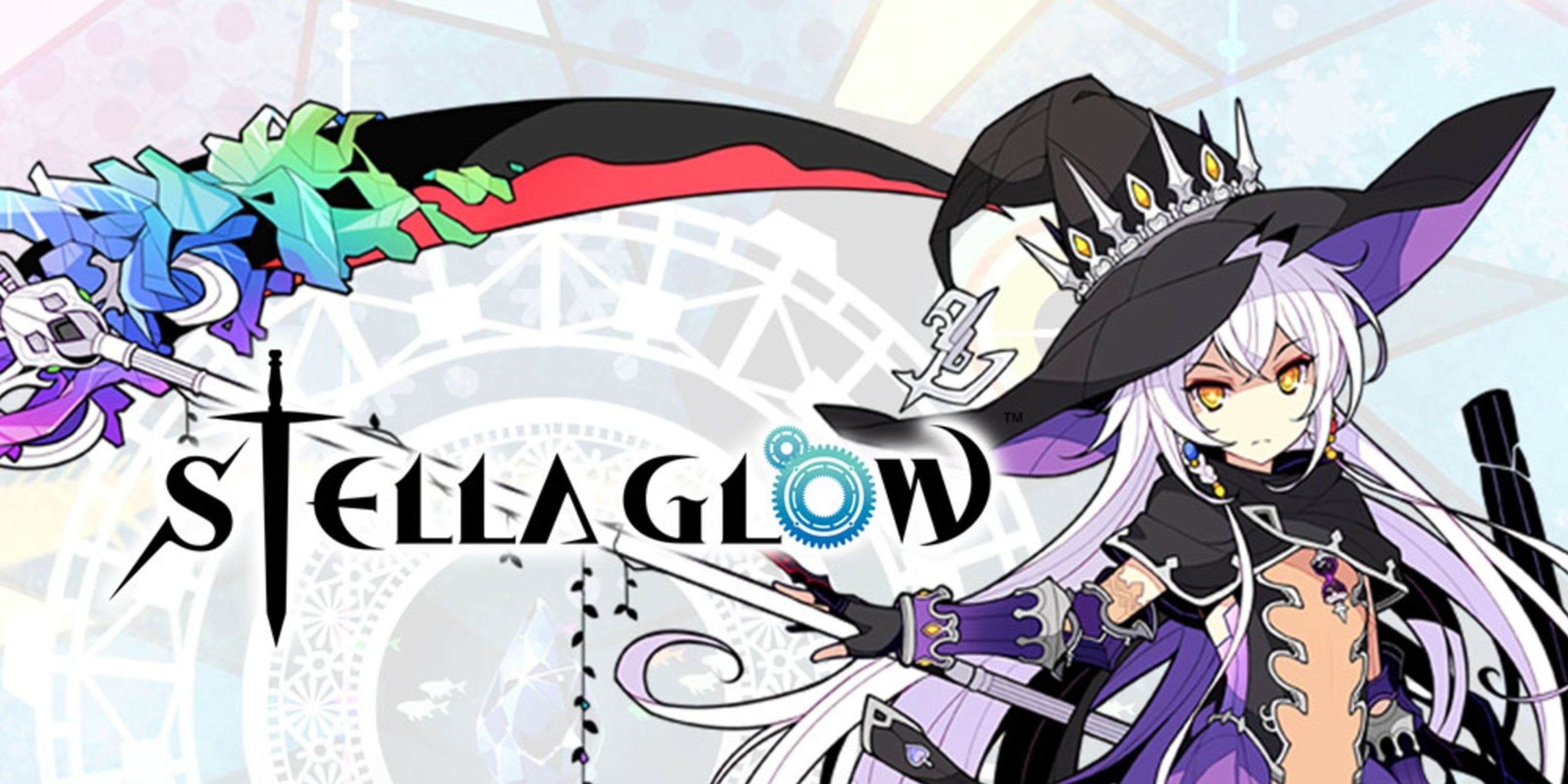 Official Stella Glow cover art showing Hilda on the right and title text on the left.