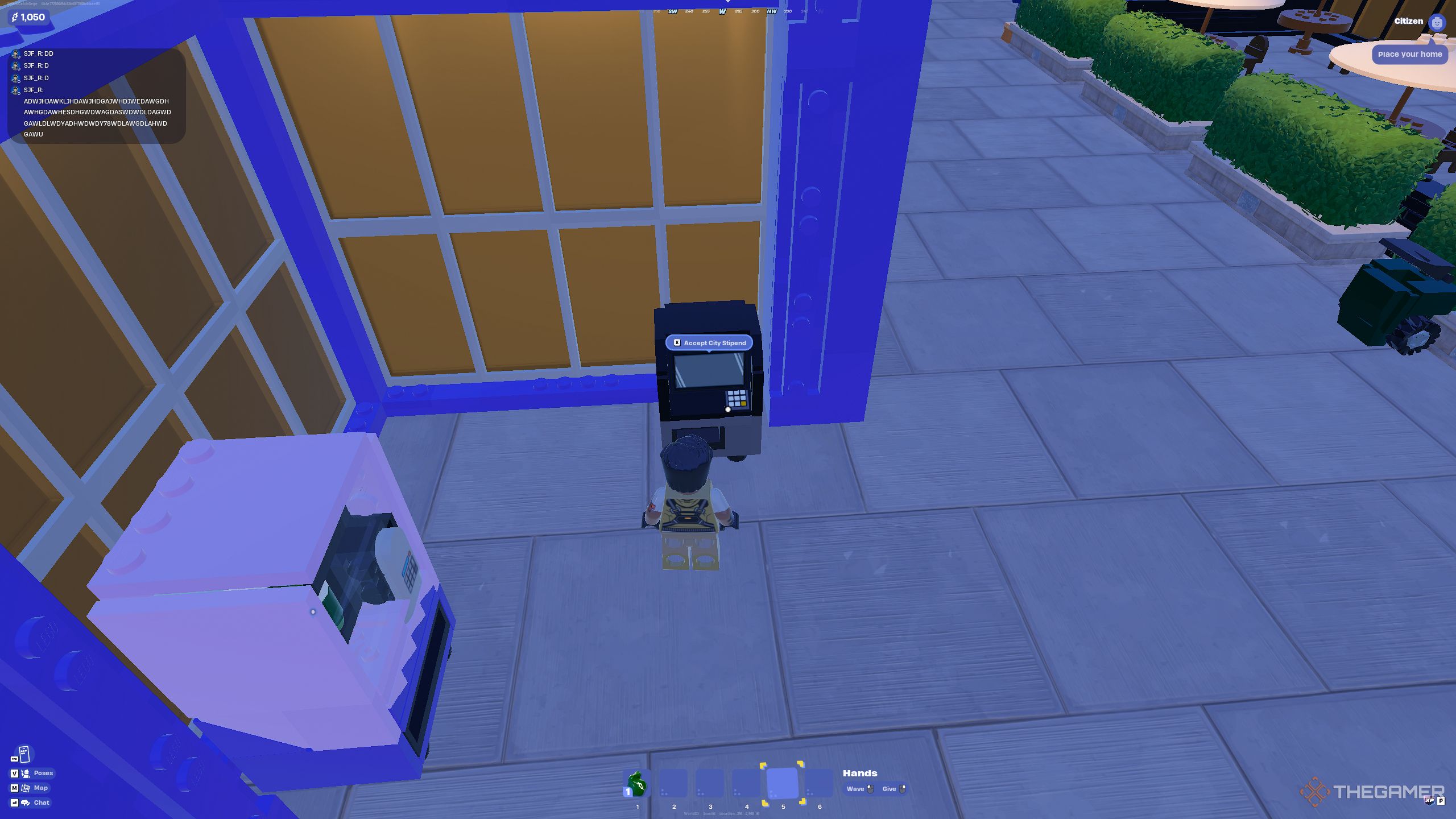 One of the ATMs outside a building used by player in Fortnite. 