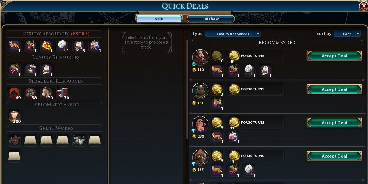 Quick Deals Mod For Civ 6