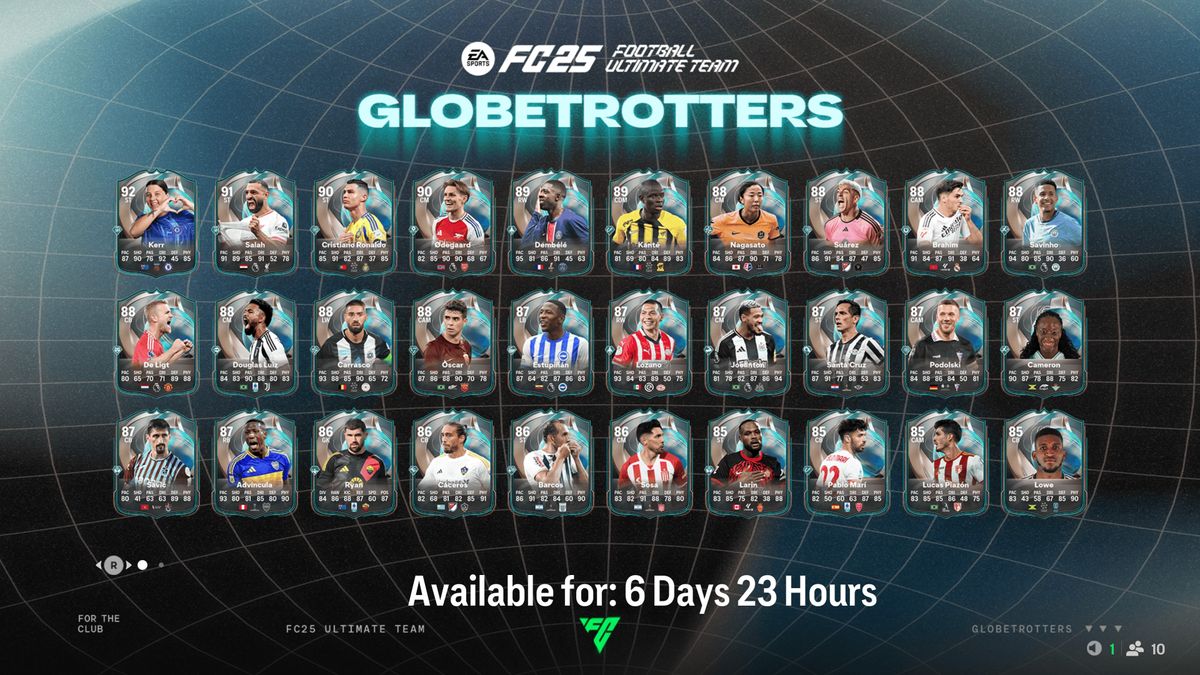 FC 25 Globetrotters guide brings boosted cards for Ronaldo and Salah