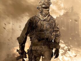 Call of Duty Modern Warfare cover art with soliders running