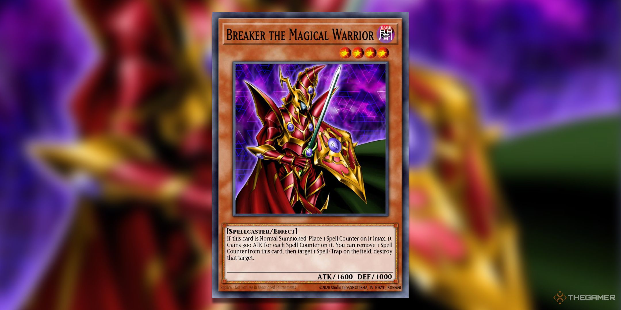 Breaker The Magical Warrior Yu-Gi-Oh! TCG Card Art.