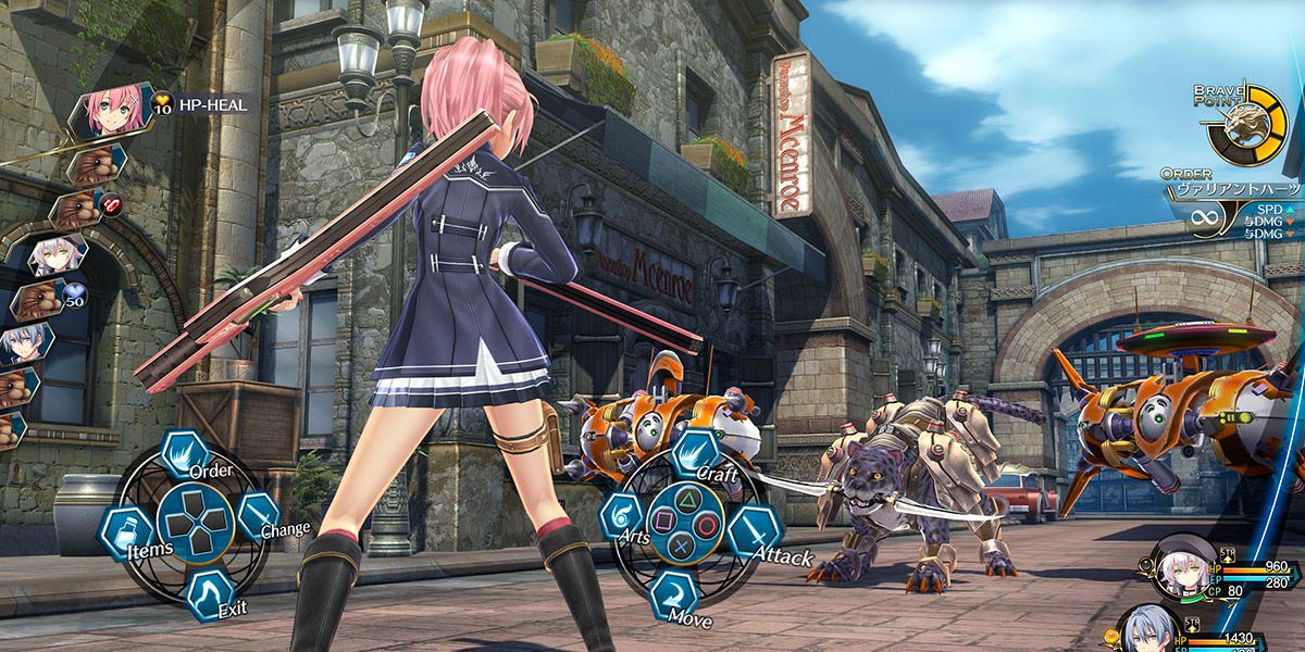 The Legend of Heroes Trails of Cold Steel III battle scene