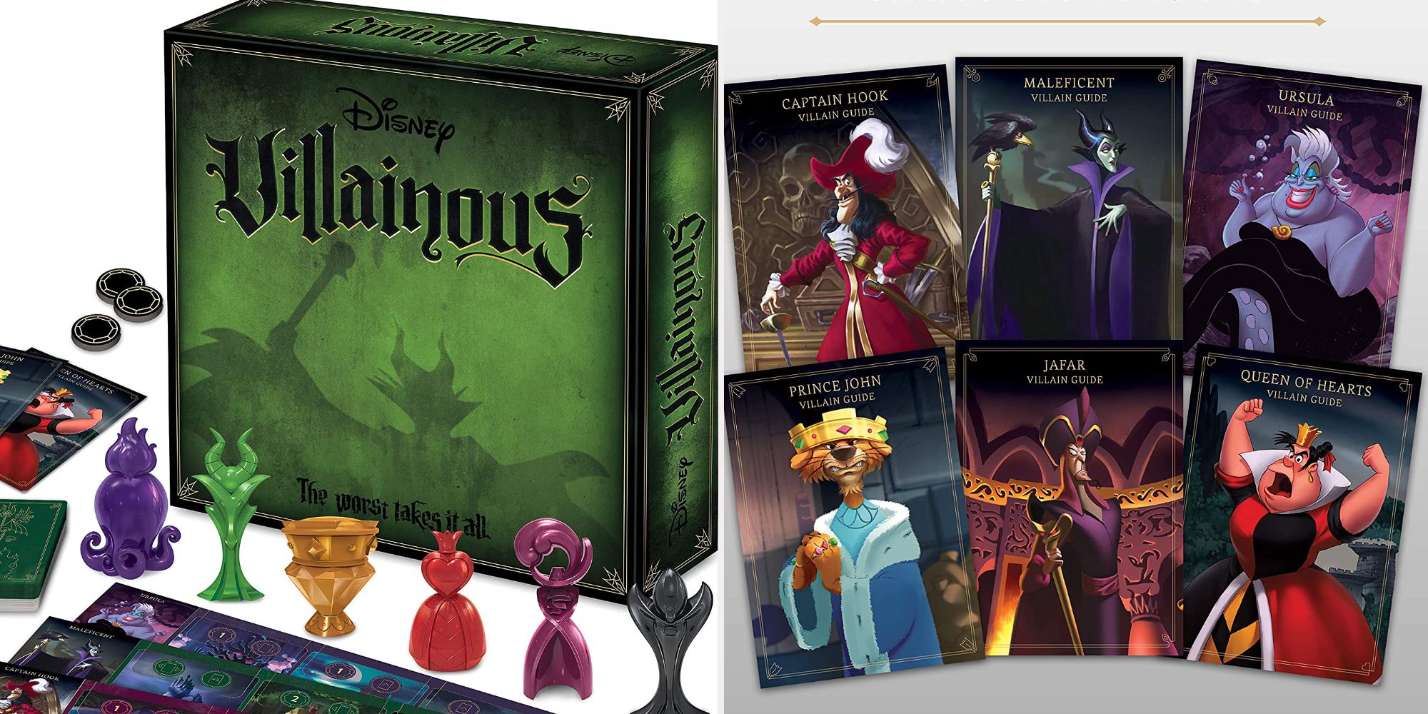 Disney Villainous worst takes it all Board game alongside character cards