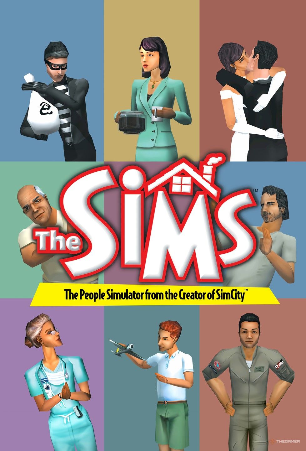 The cover of the original Sims game in HD.