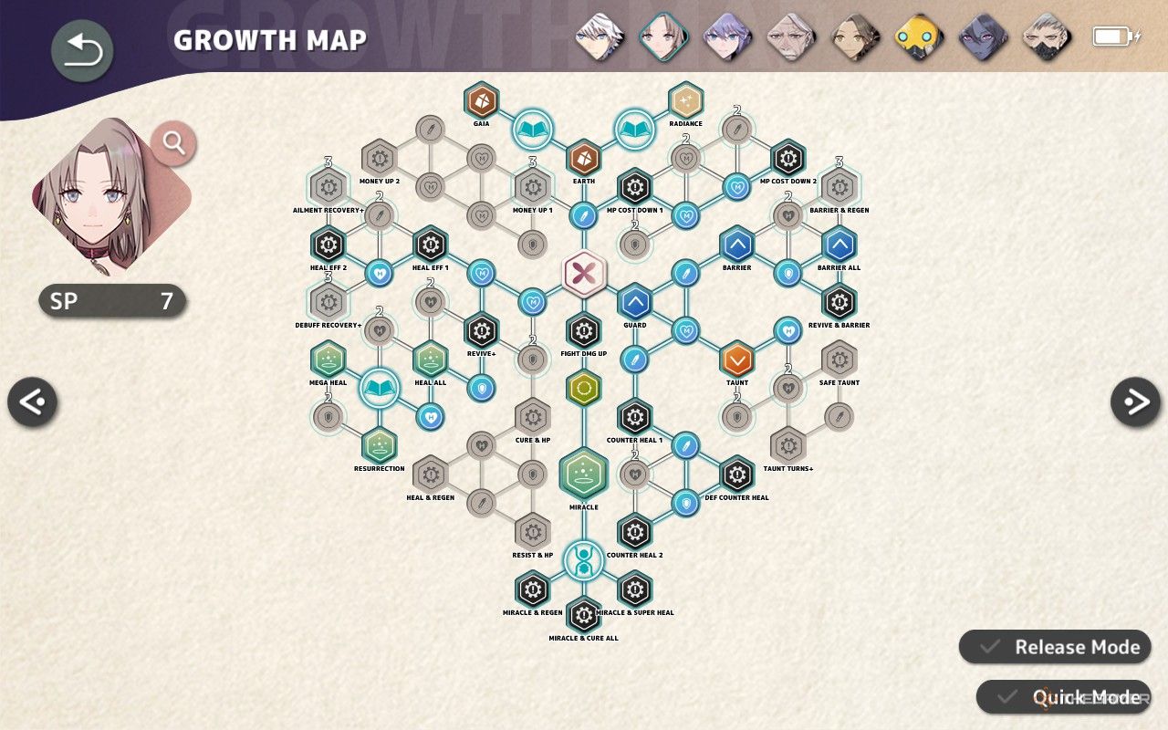 Fantasian Neo Dimension Kina Growth Map.