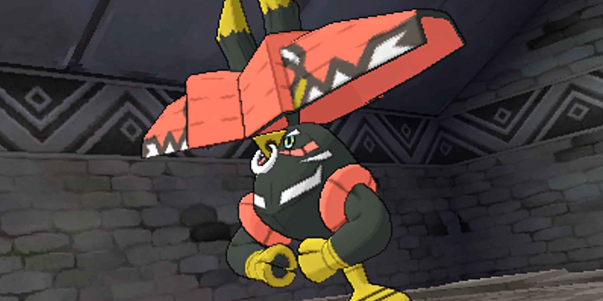 Encountering Tapu Bulu in the Pokemon Sun and Moon anime.