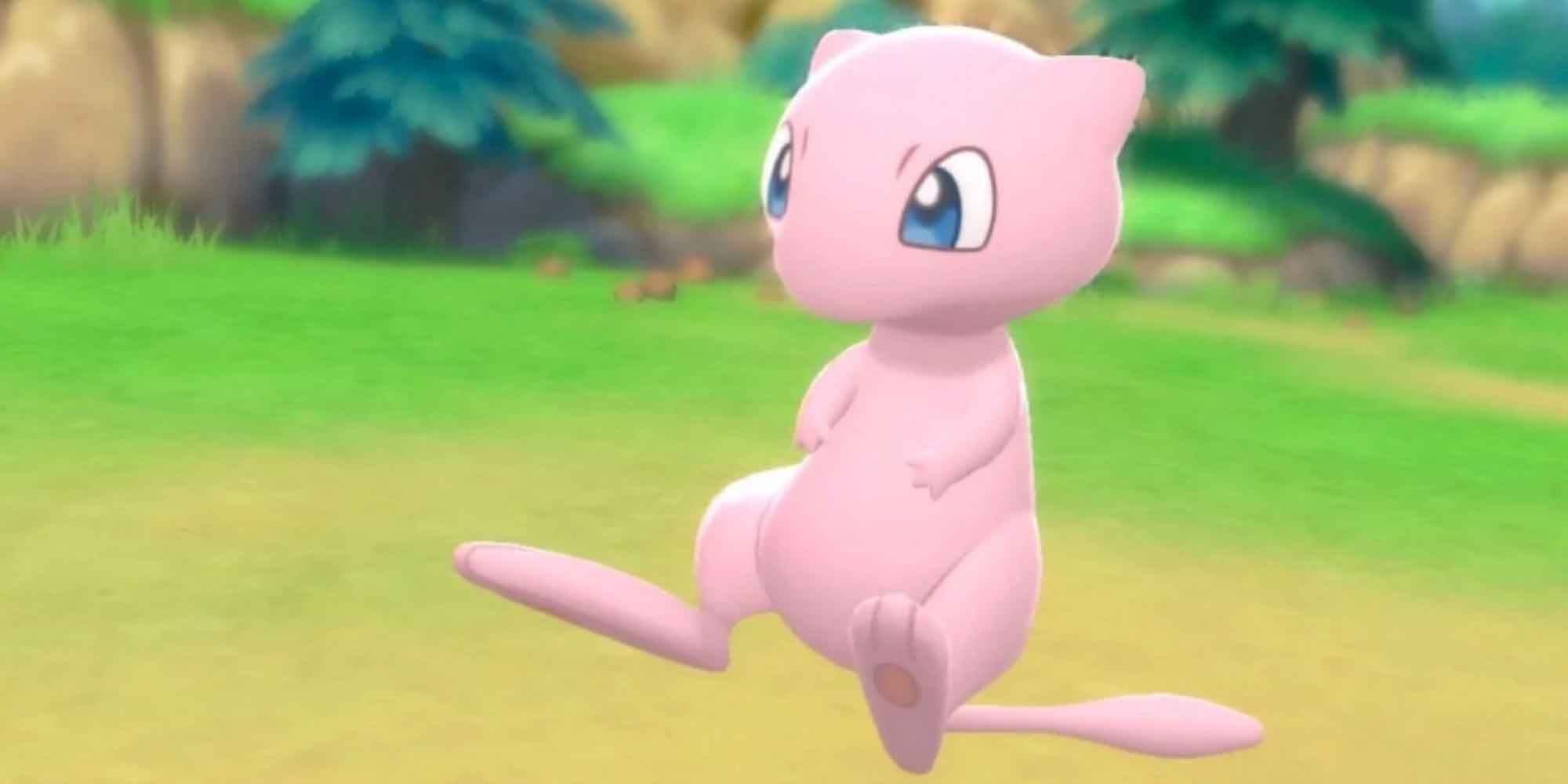 The cute and powerful Pokemon, Mew in Pokemon.