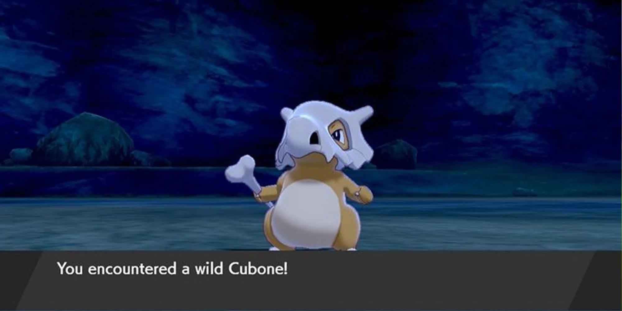 Encountering a Cubone in Pokemon Sword and Shield