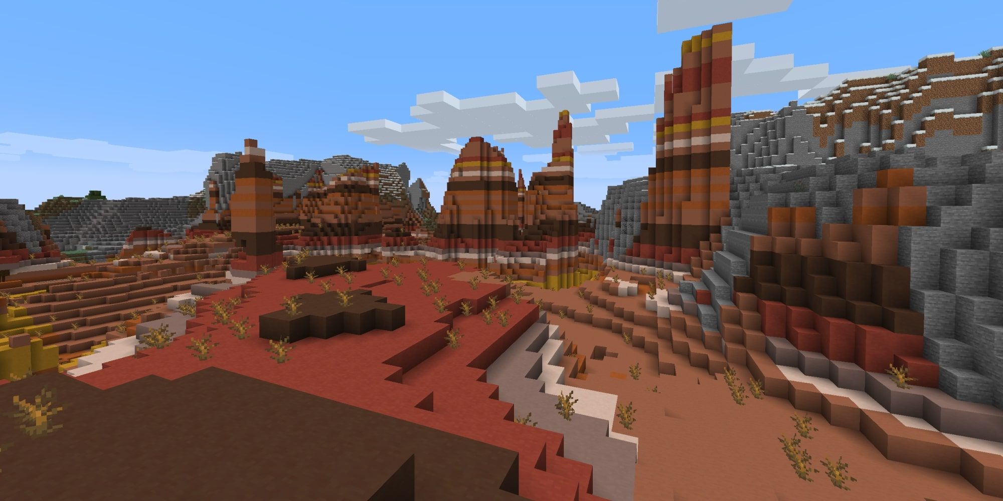 The Eroded Badlands Biome.