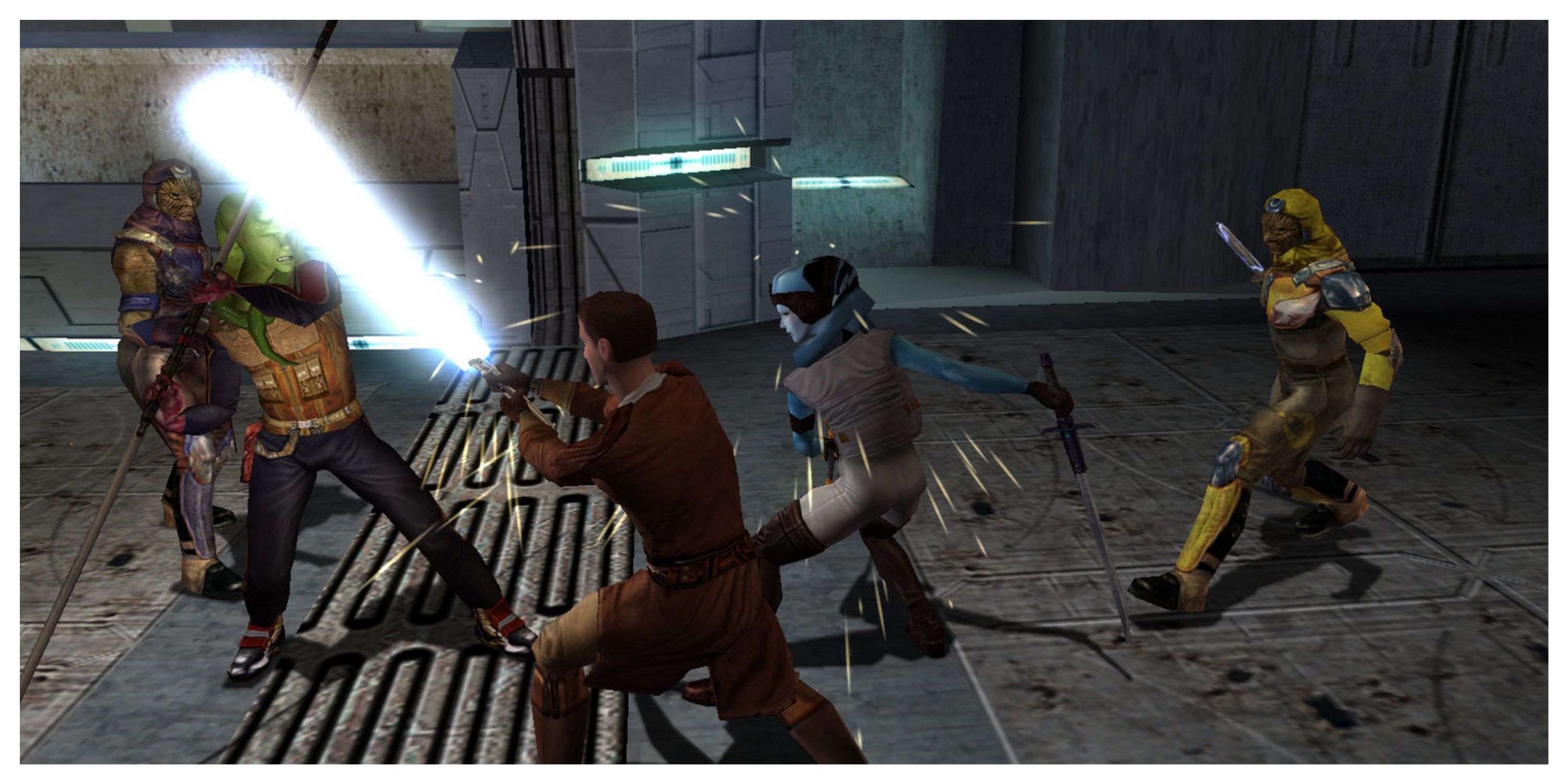 Star Wars: Knights Of The Old Republic - Steam Screenshot (Using A Lightsaber)