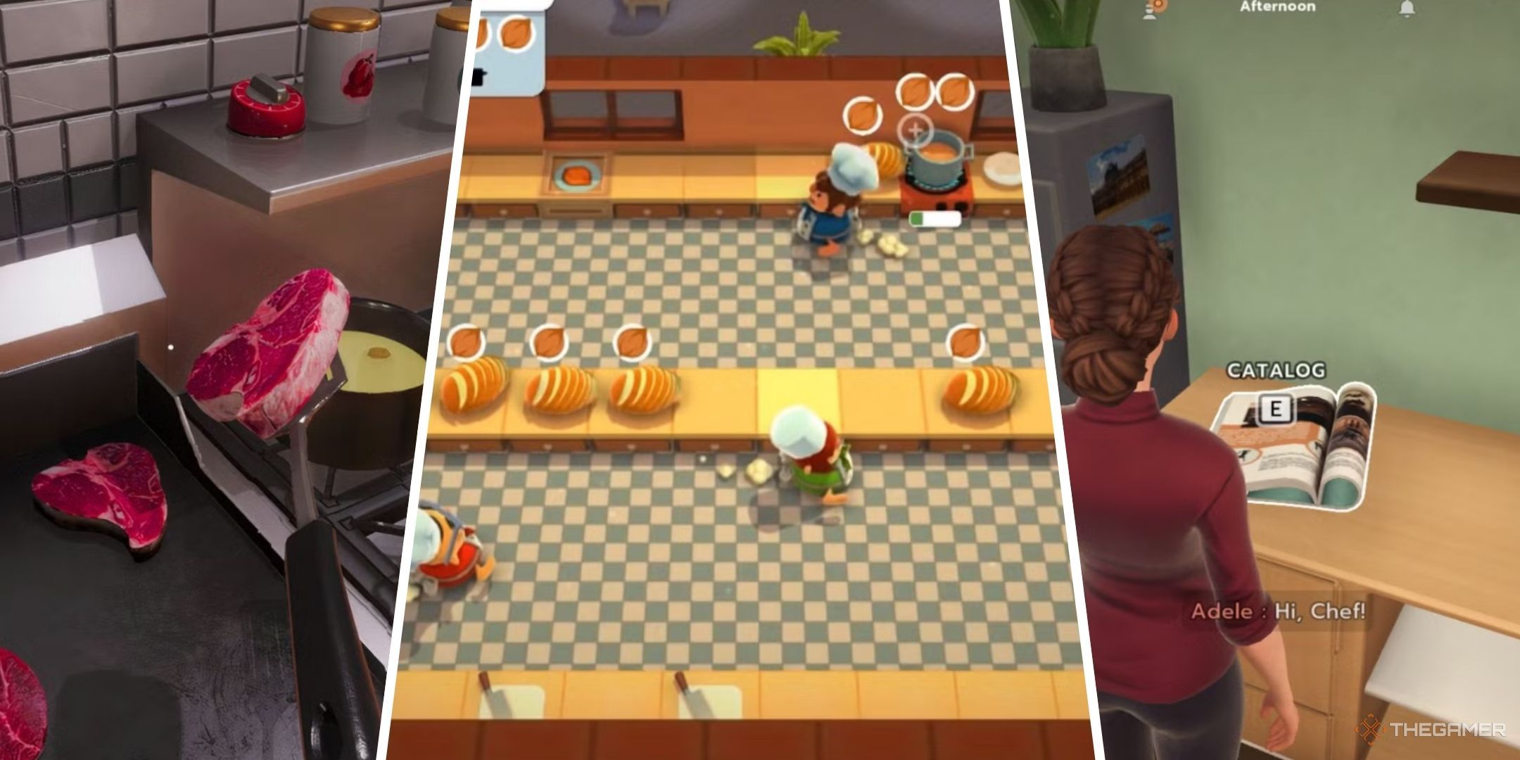 Cooking Simulator, Overcooked and Chef Life are shown.