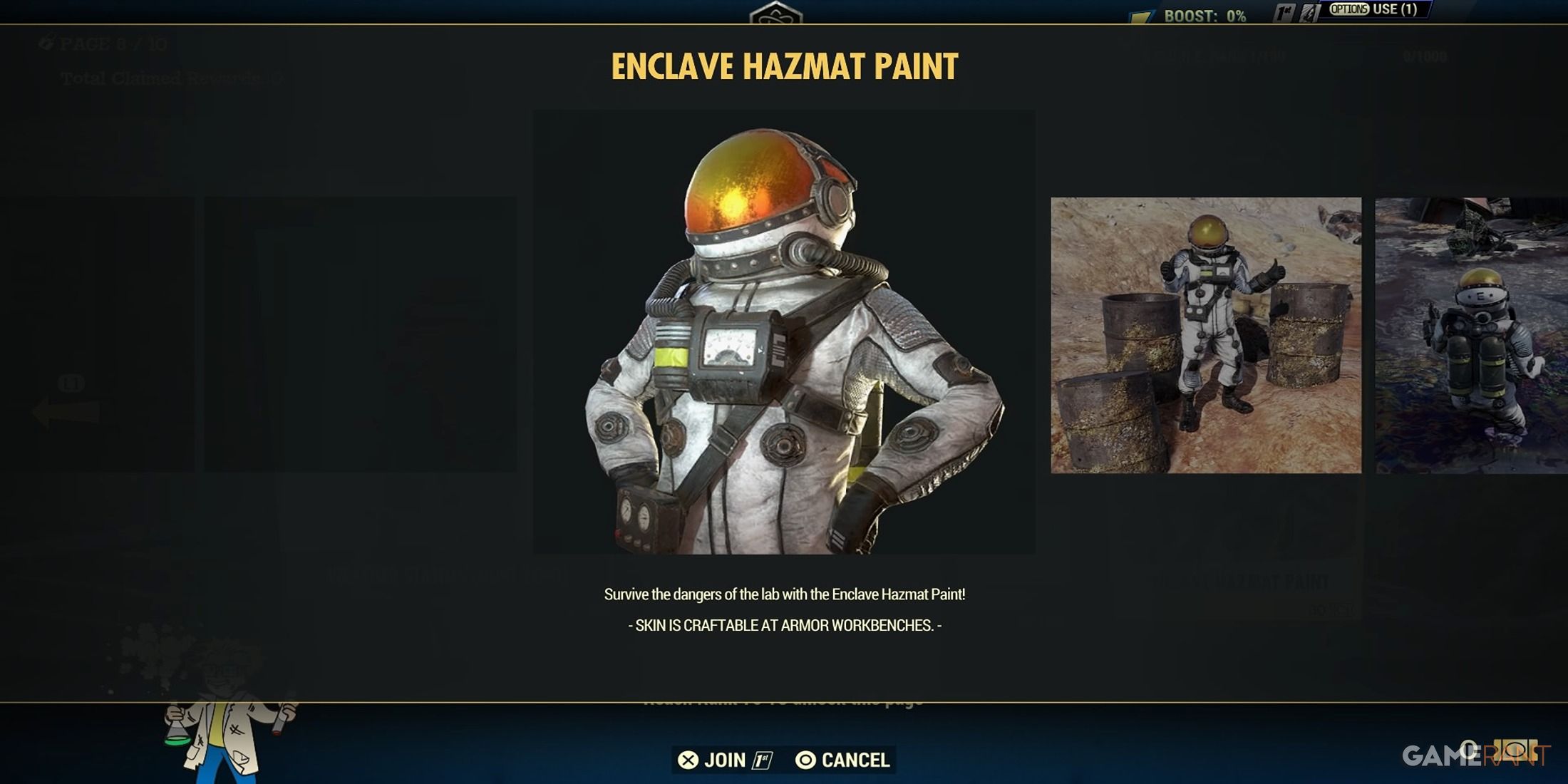 Hazmat Suit Skin In Fallout 76