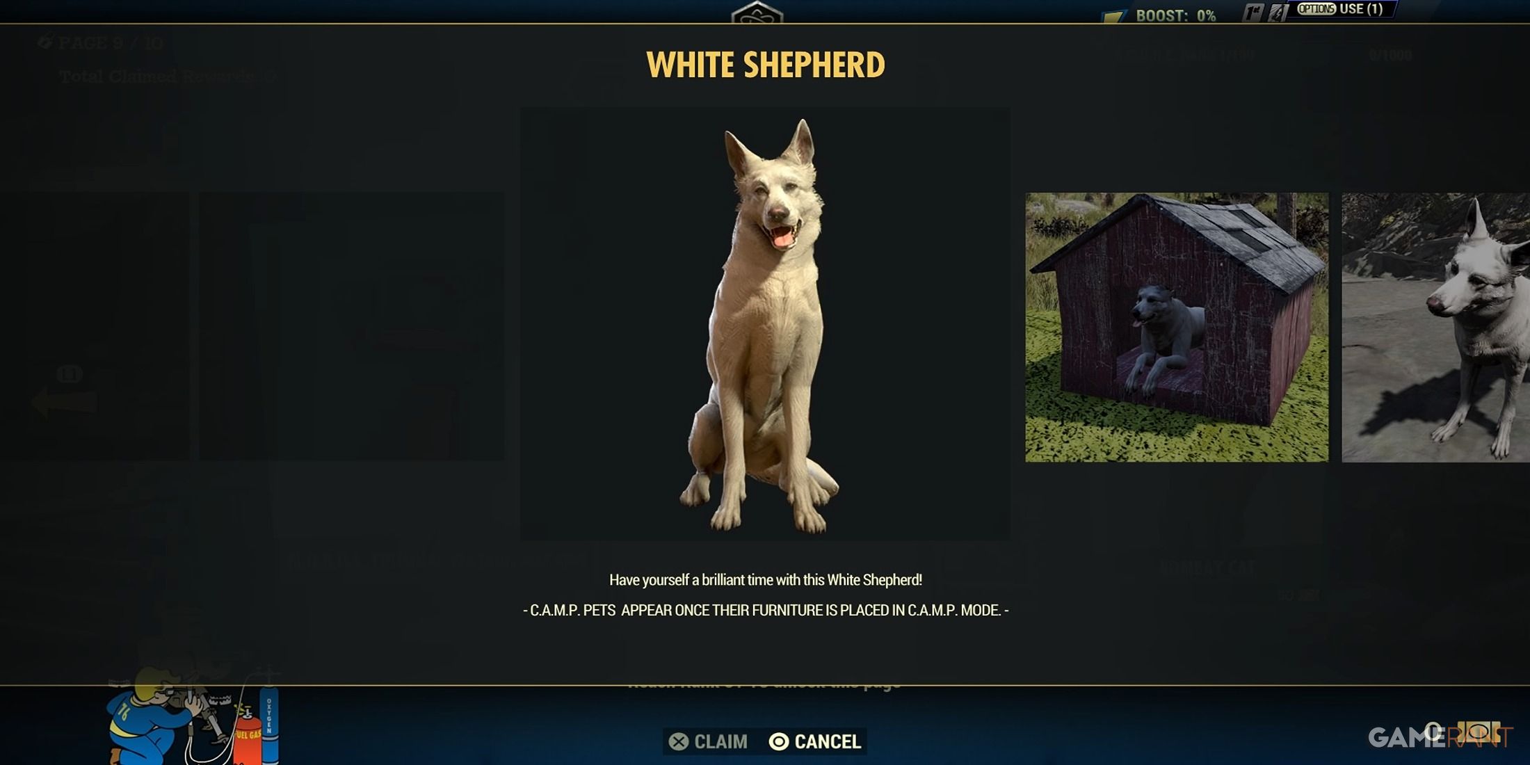 CAMP Pets In Fallout 76