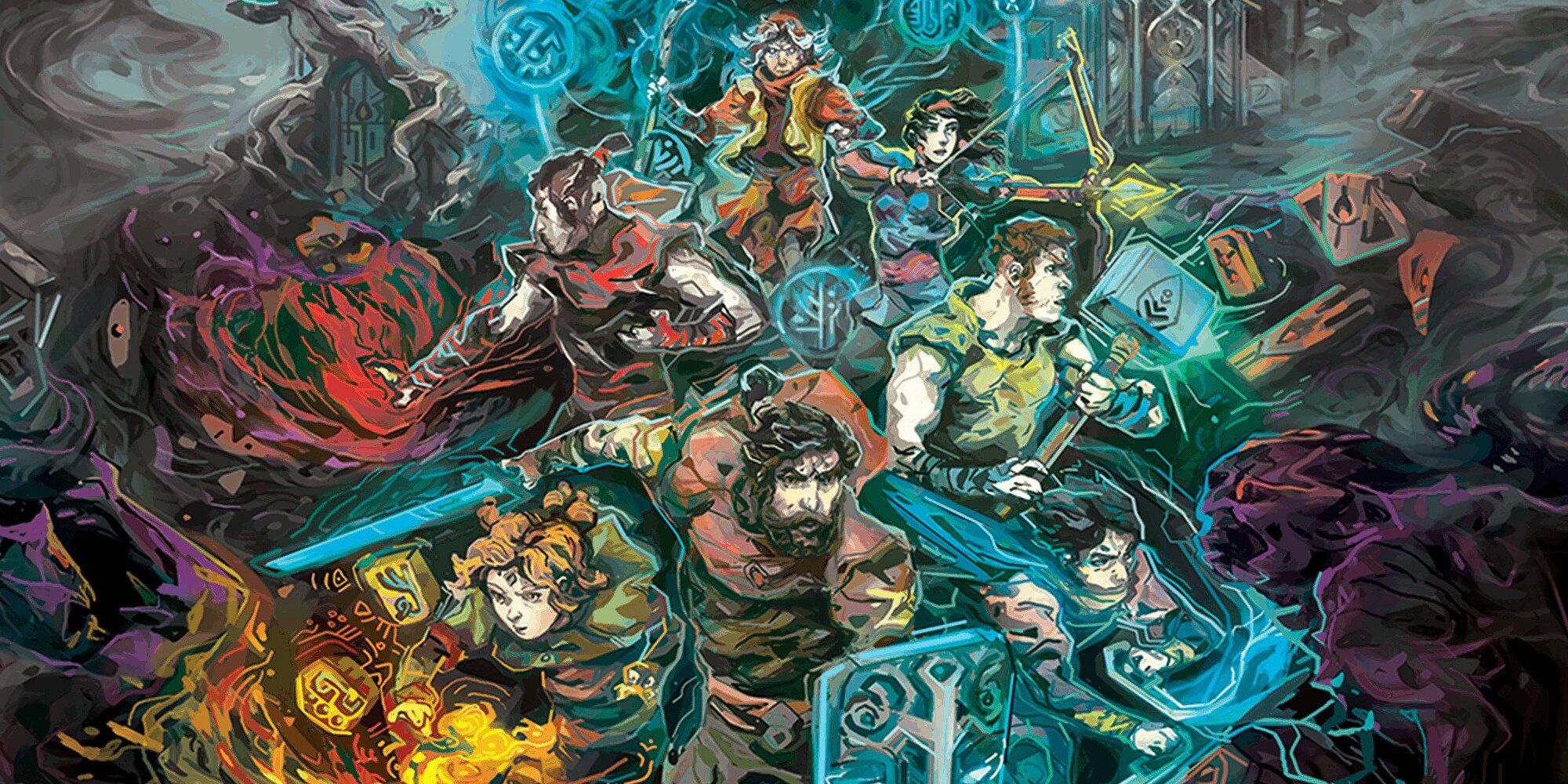 The main cast of Children of Morta in the extended version of the cover art.