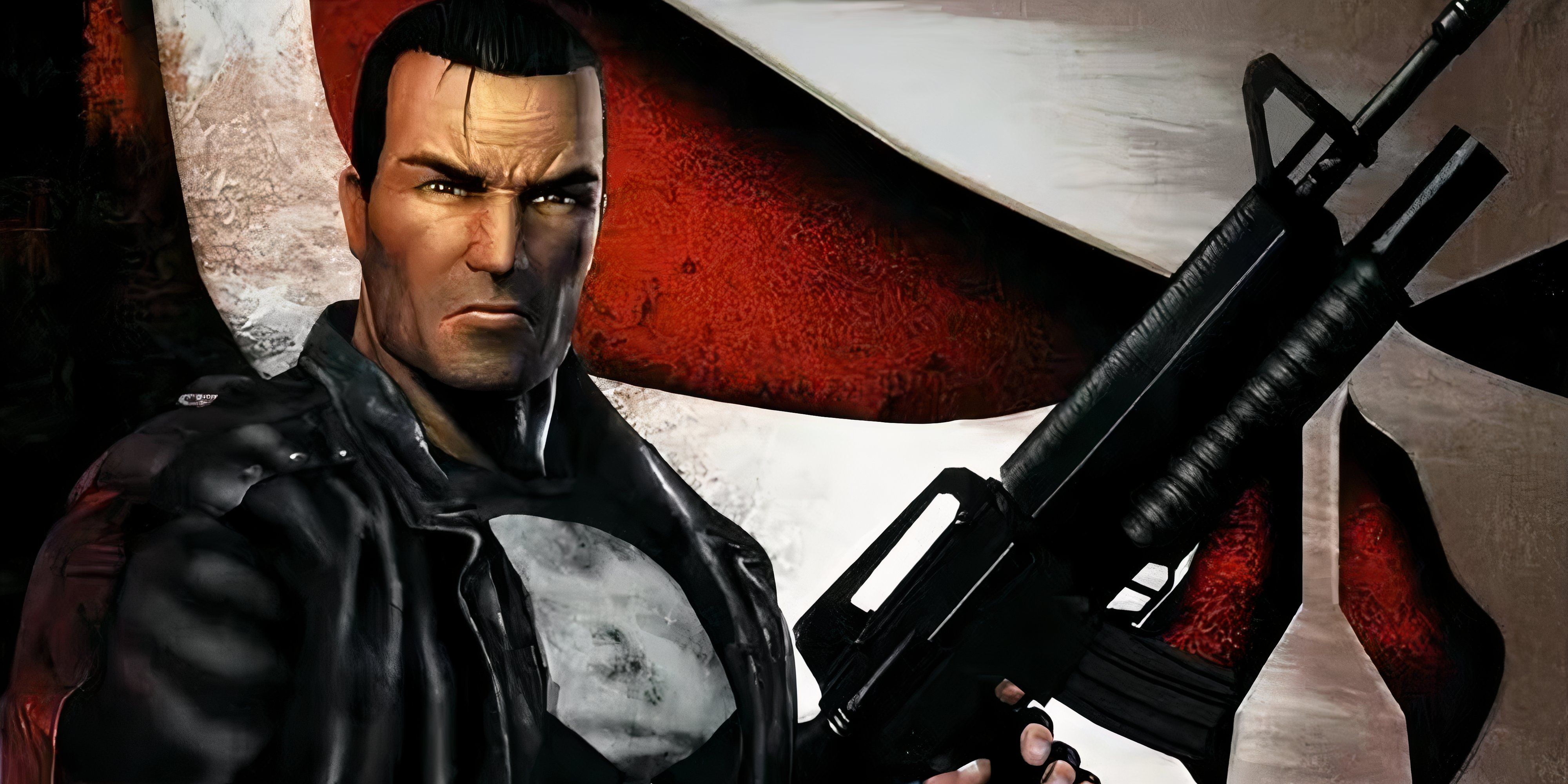 7 Most controversial PS2 Games Frank Castle standing with a machine gun