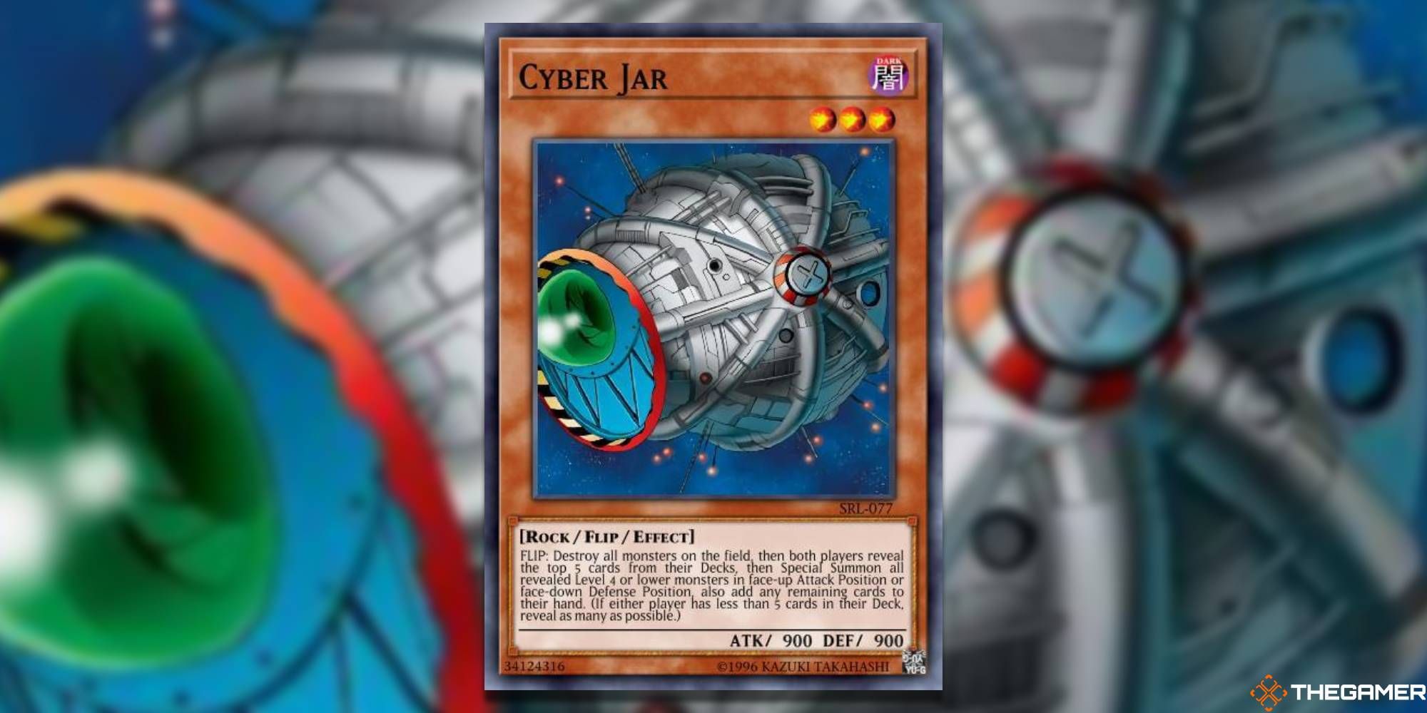 Cyber Jar card and art background from Yu-Gi-Oh!