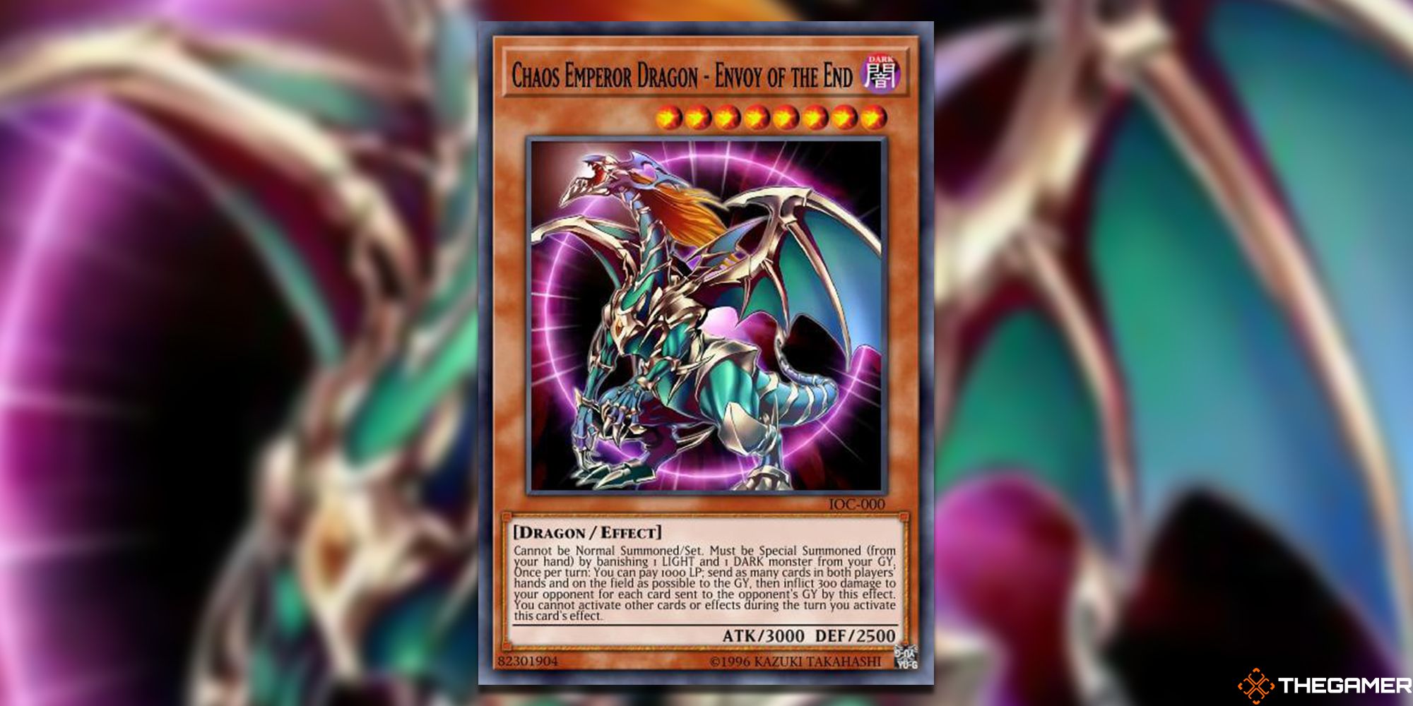 Chaos Emperor Dragon Envoy Of The End YGO Card.