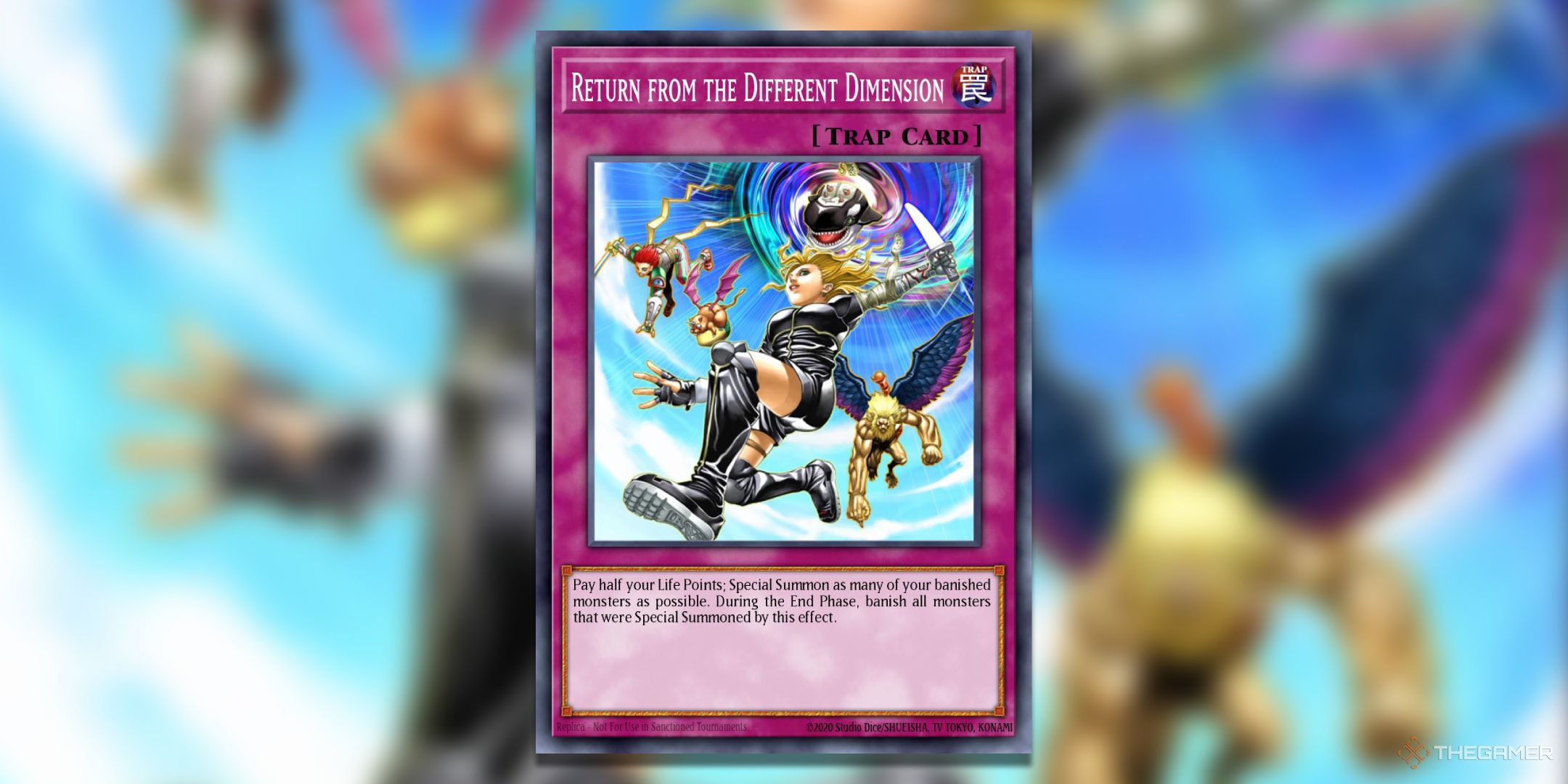 Return From The Different Dimension Yu-Gi-Oh! TCG Card Art.