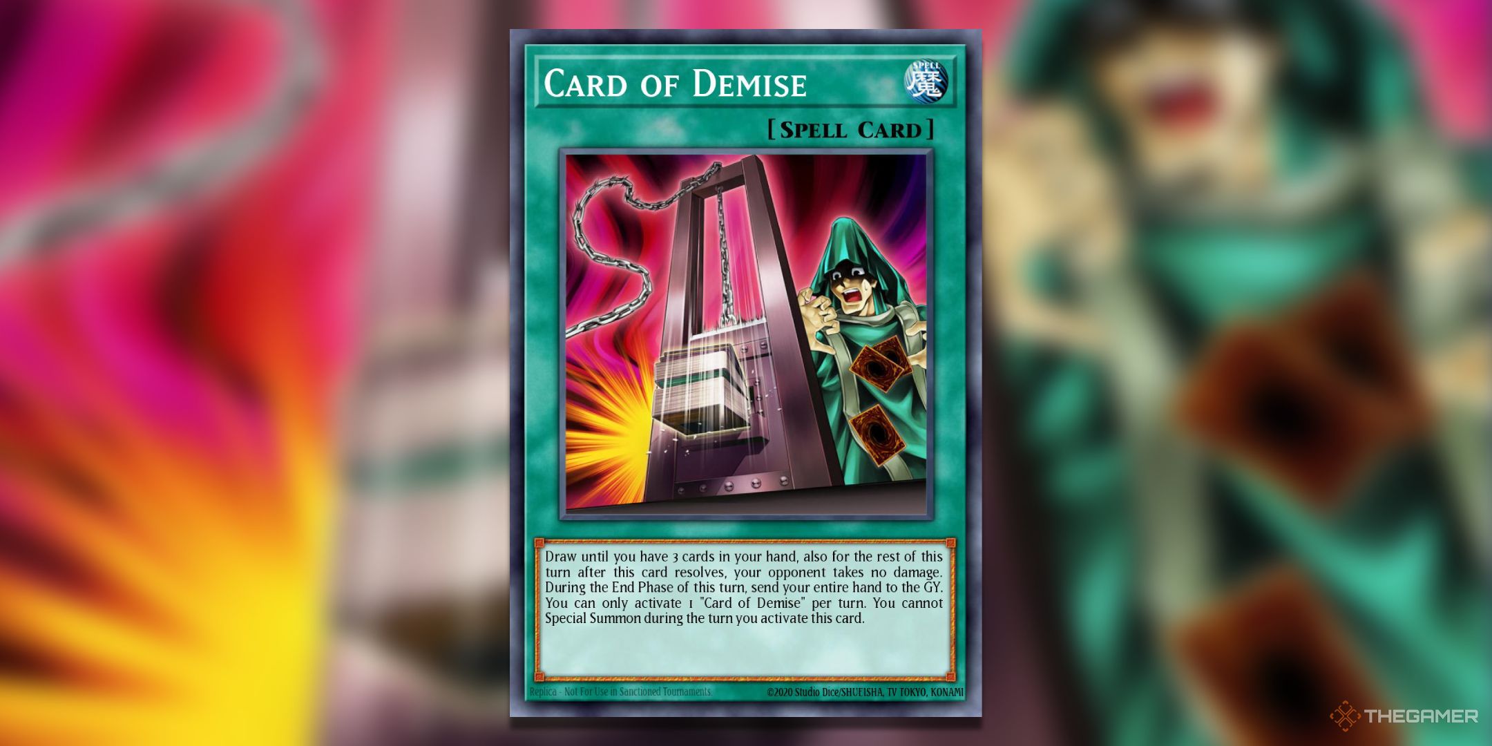 Card of Demise Yu-Gi-Oh! TCG Card Art.