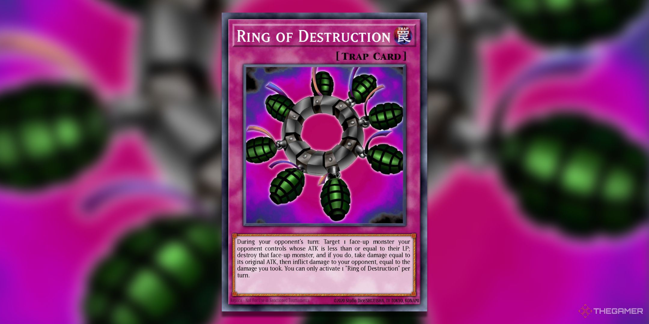 Ring Of Destruction Yu-Gi-Oh! TCG Card Art.