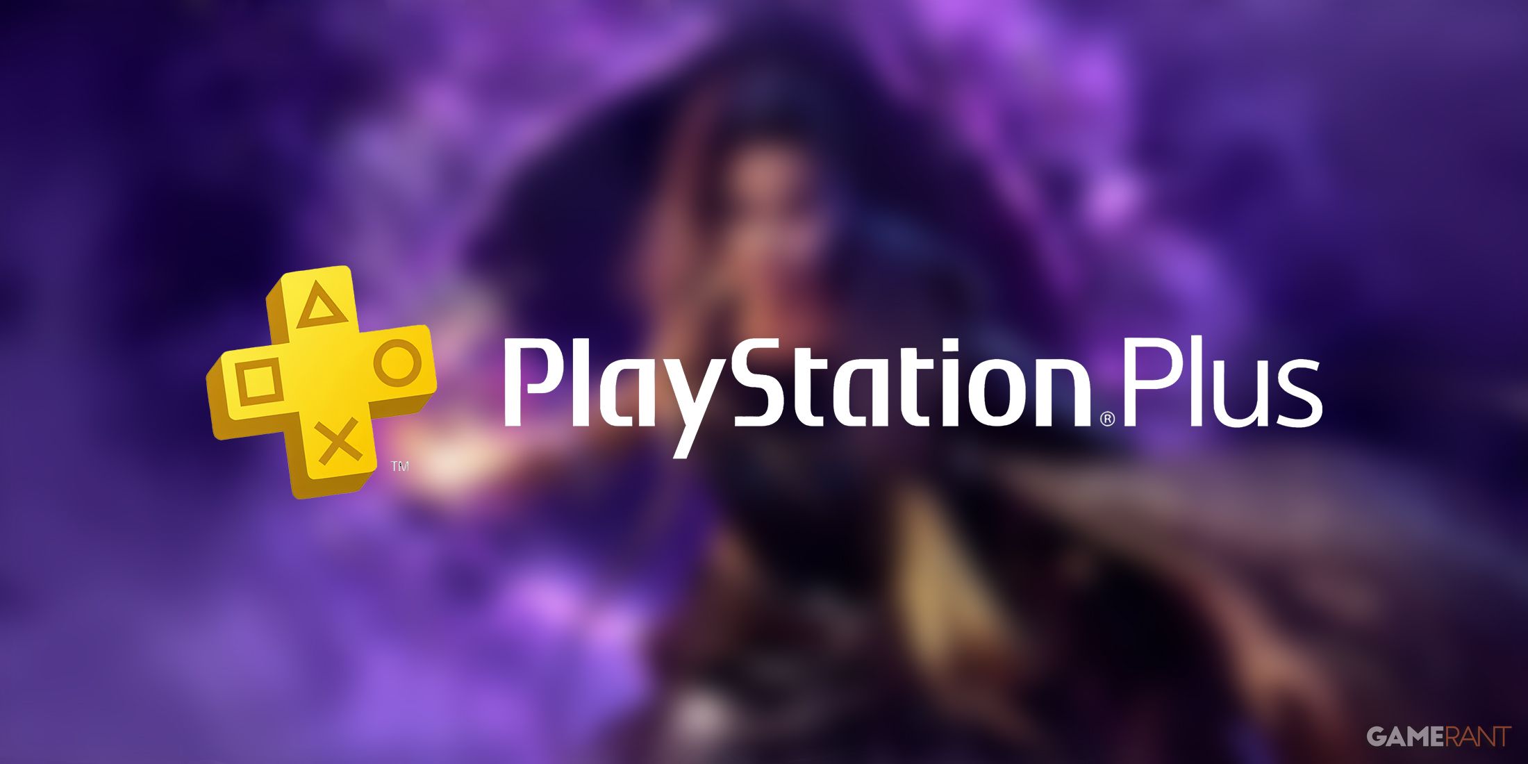 PS Plus logo over Forspoken