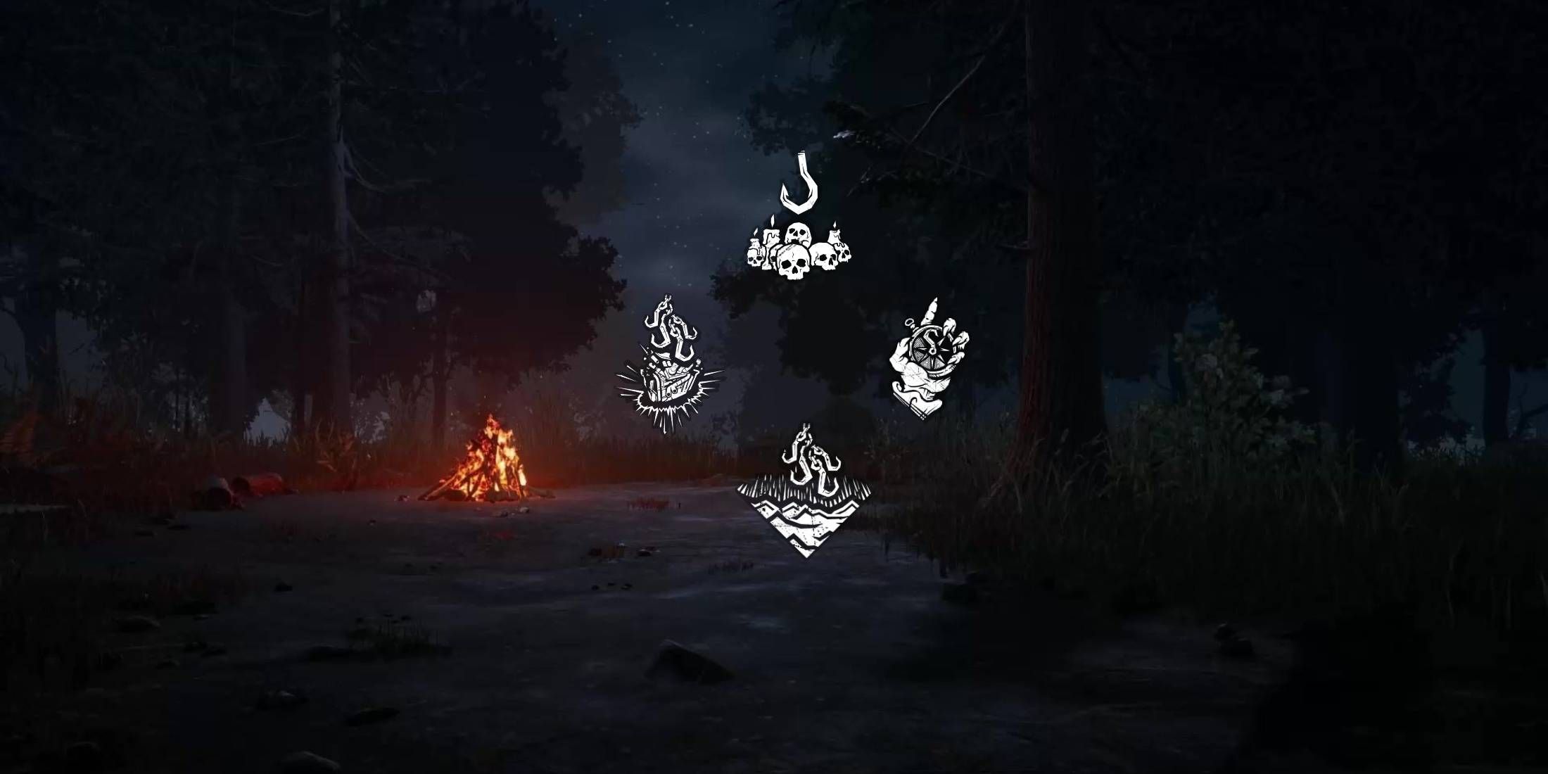 Dead by Daylight campfire and four scourge hooks