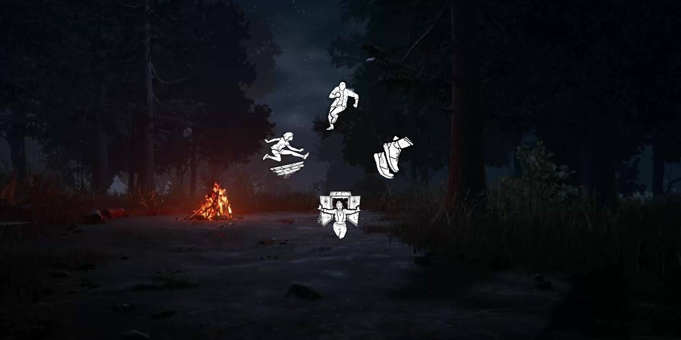 Dead by Daylight campfire with exhaustion perks