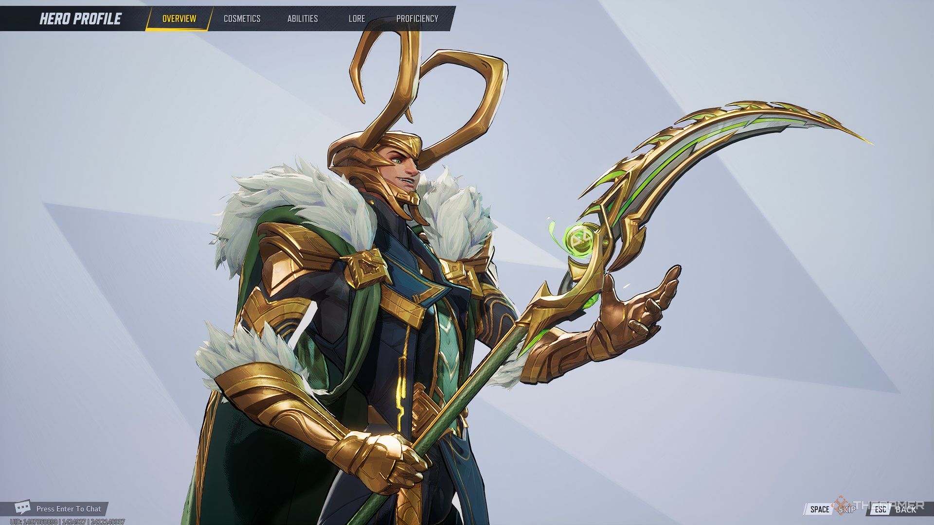 Loki intro screen in Marvel Rivals.