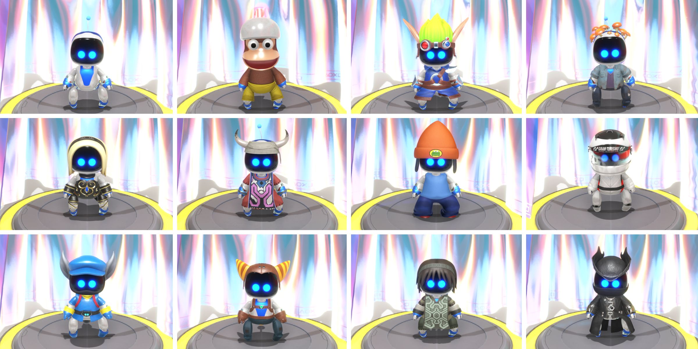 all-astro-bot-video-game-outfits