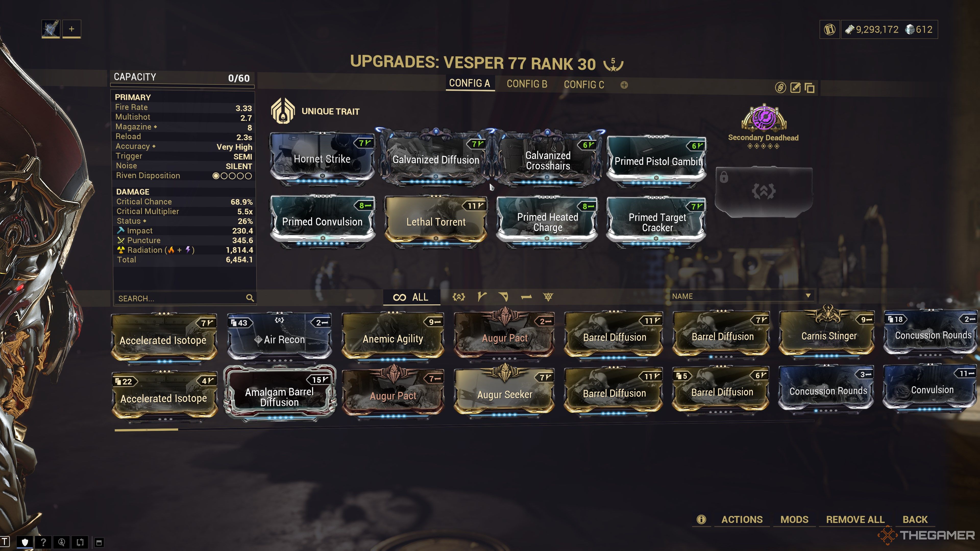 Warframe Vesper 77 Endgame Build