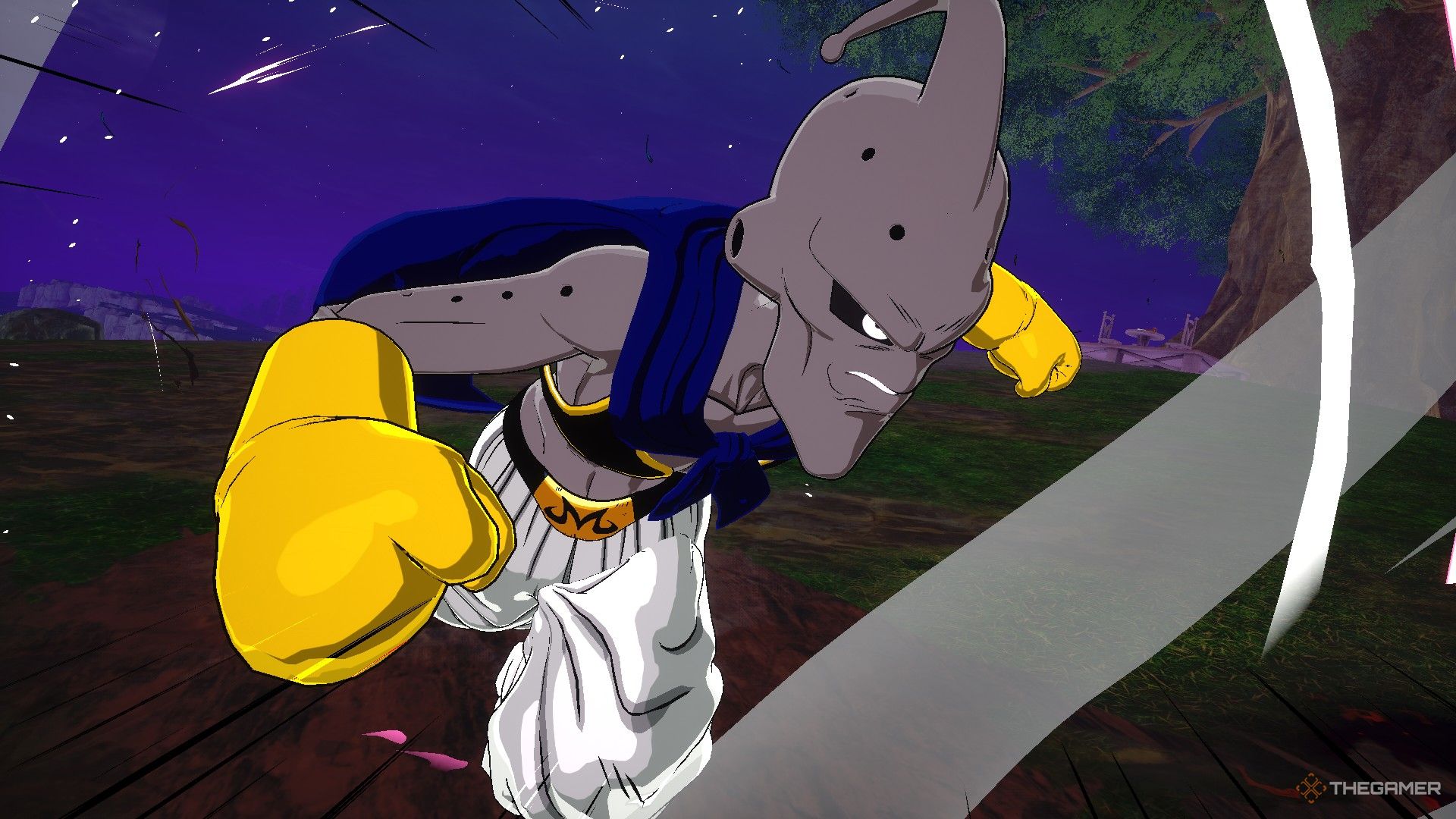 Dragon Ball Sparking Zero image showing Evil Buu dashing.