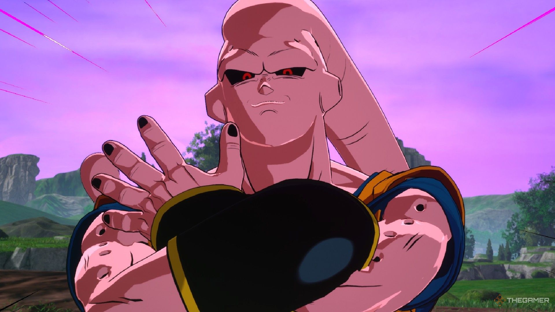 Dragon Ball Sparking Zero image showing Super Buu with Gohan absorbed.