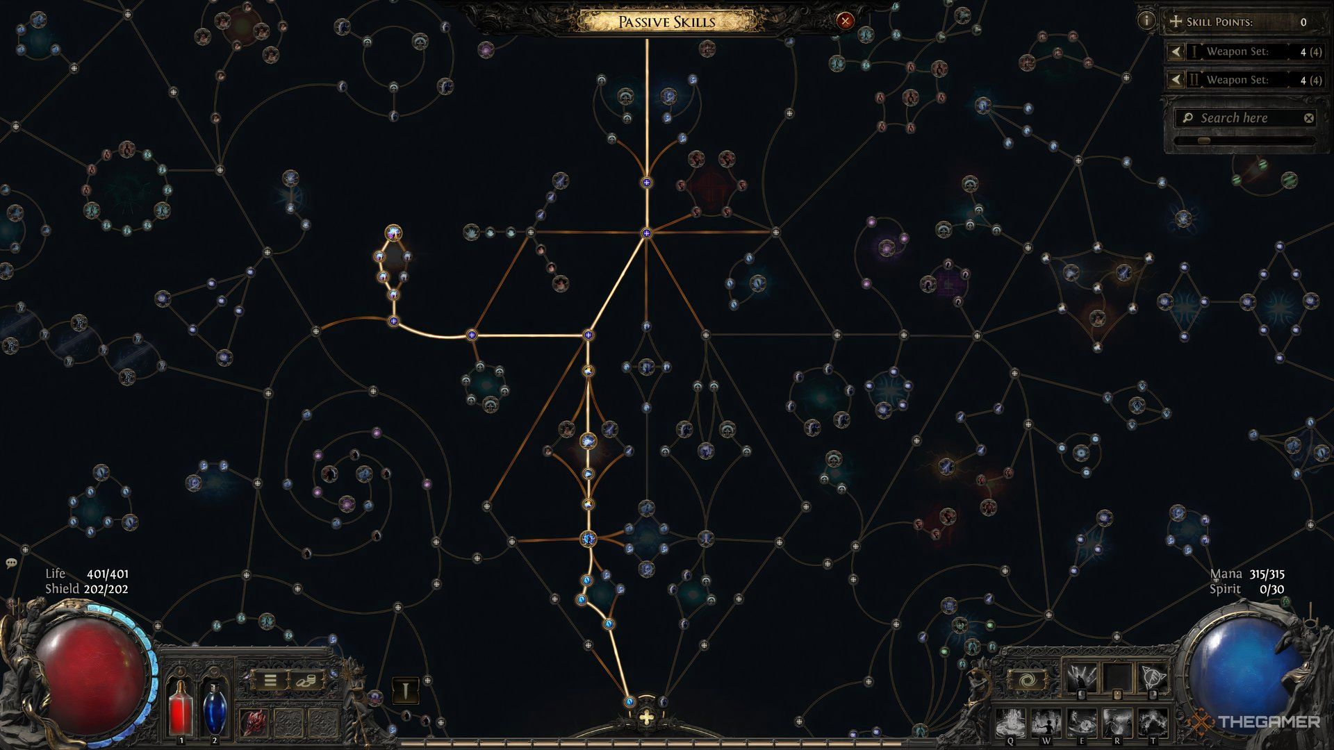 Sorceress Passive skill in Path of Exile 2.