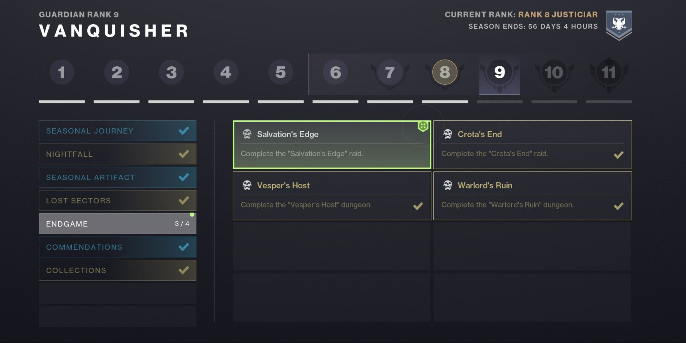 Destiny 2 Guardian Ranks