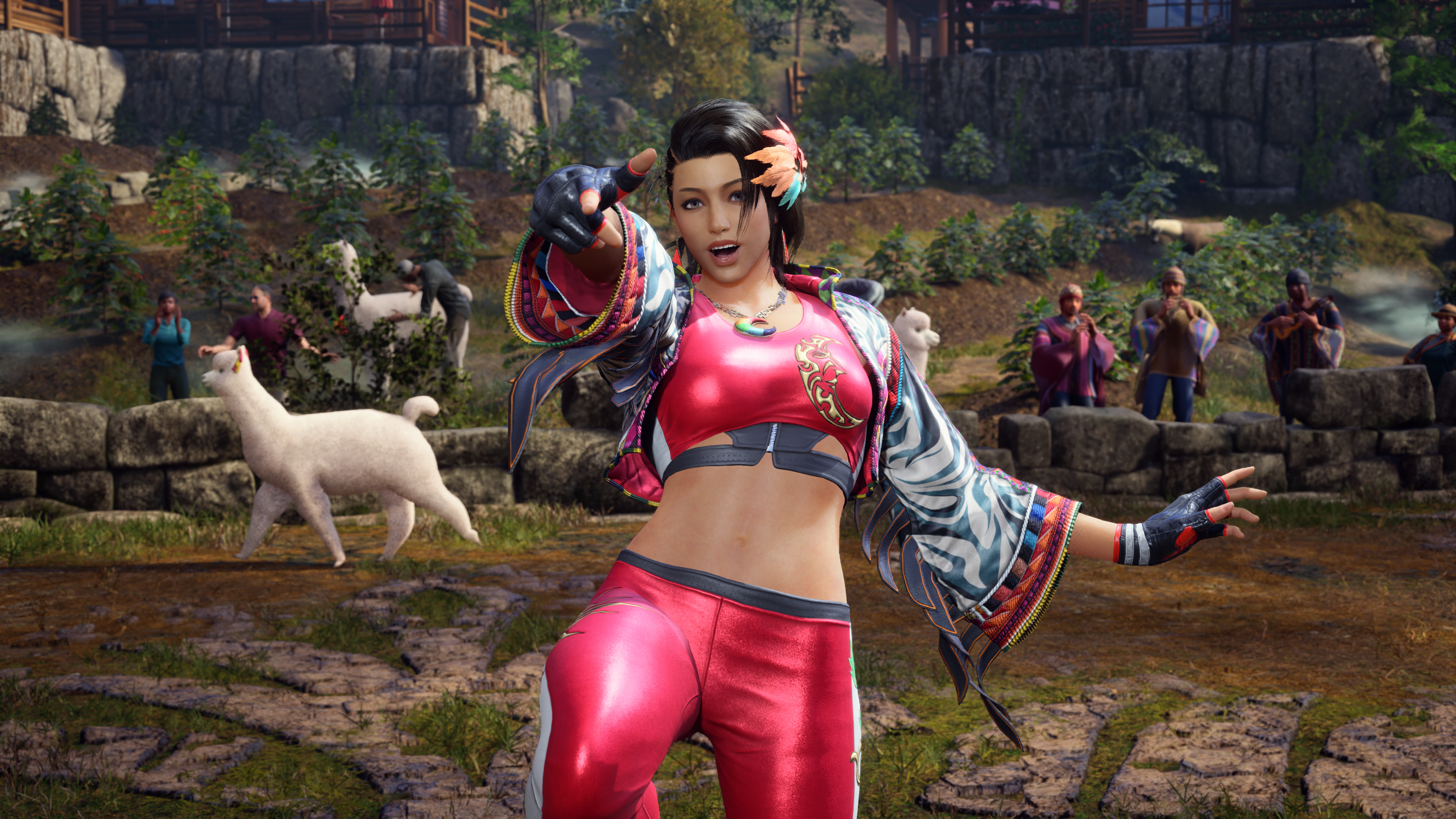 Azucena Taunting in Tekken 8.