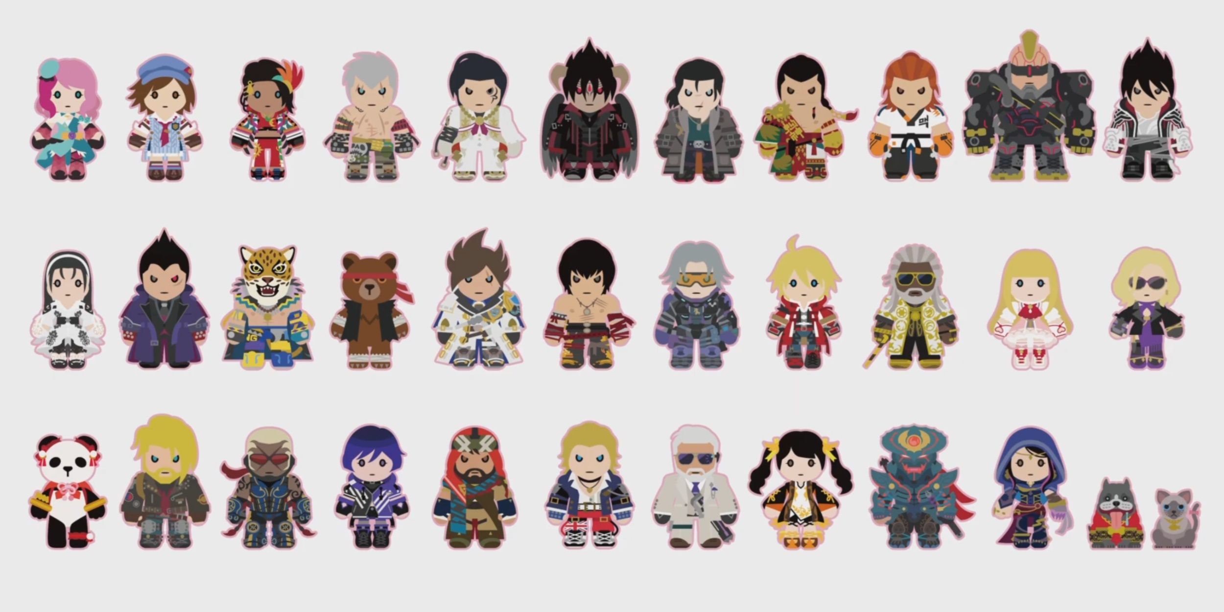 Official Chibi-Art of all the main roster characters in Tekken 8 found in Tekken 8's Gallery!