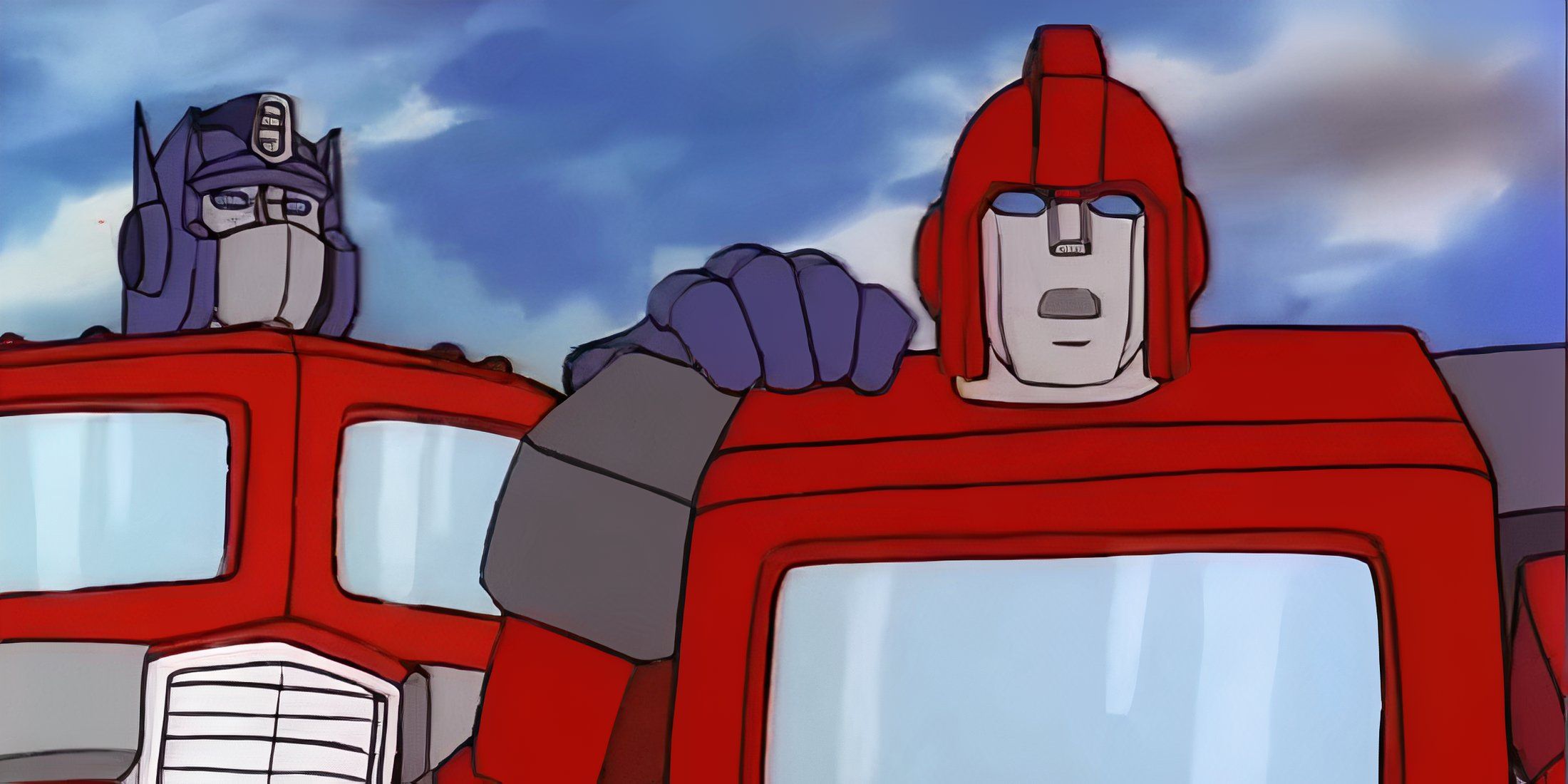 Ironhide with Optimus Prime in The Transformers (1986)