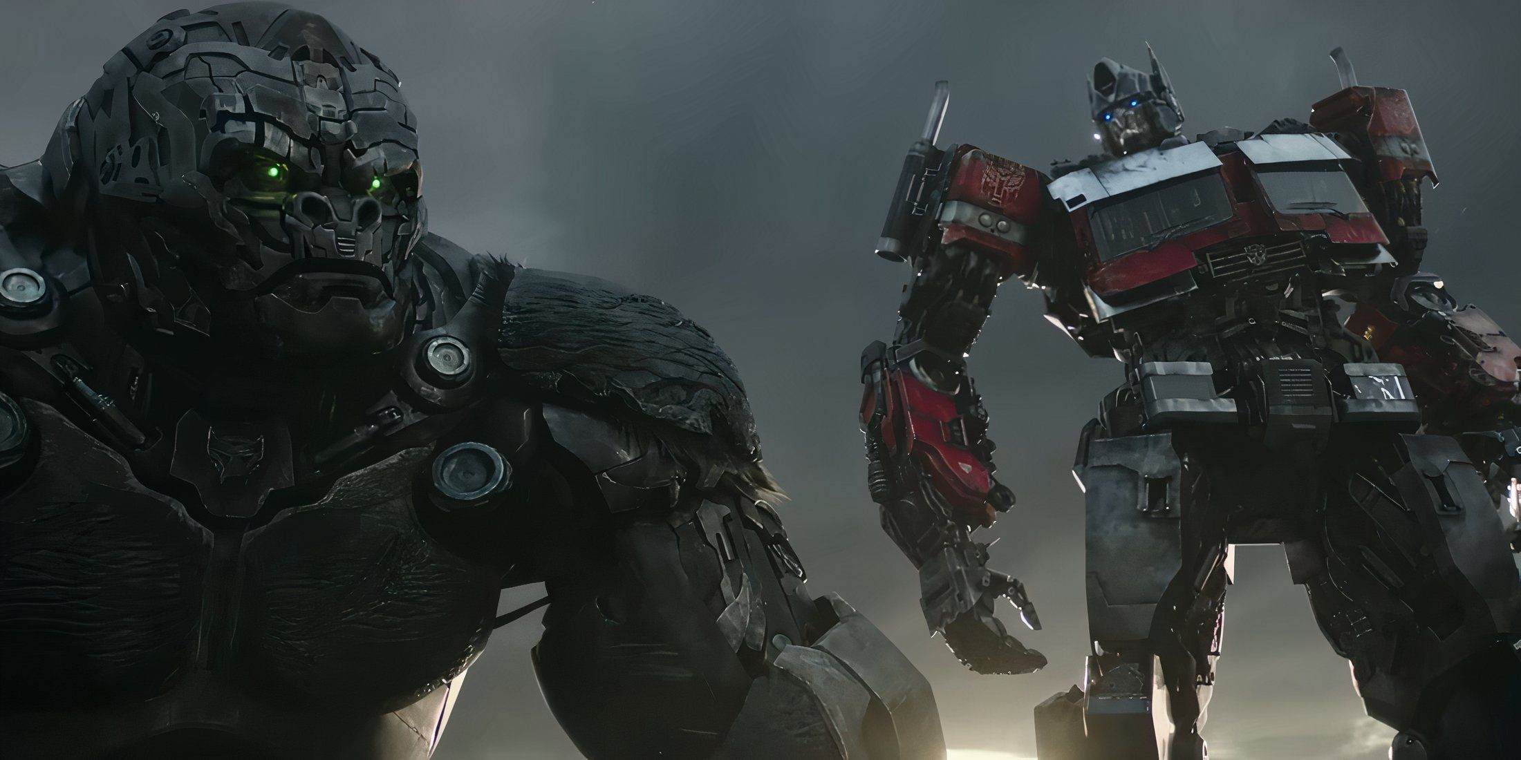 Optimus Primal with Optimus Prime in Transformers: Rise of the Beasts (2023)