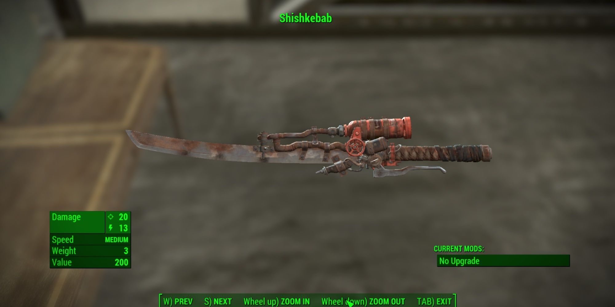 Shishkebab Melee Weapon Fallout 4