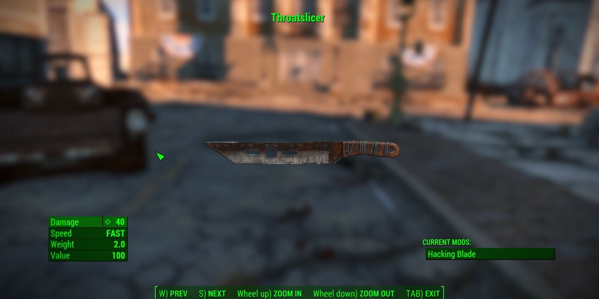 Throatslicer Melee Weapon Fallout 4