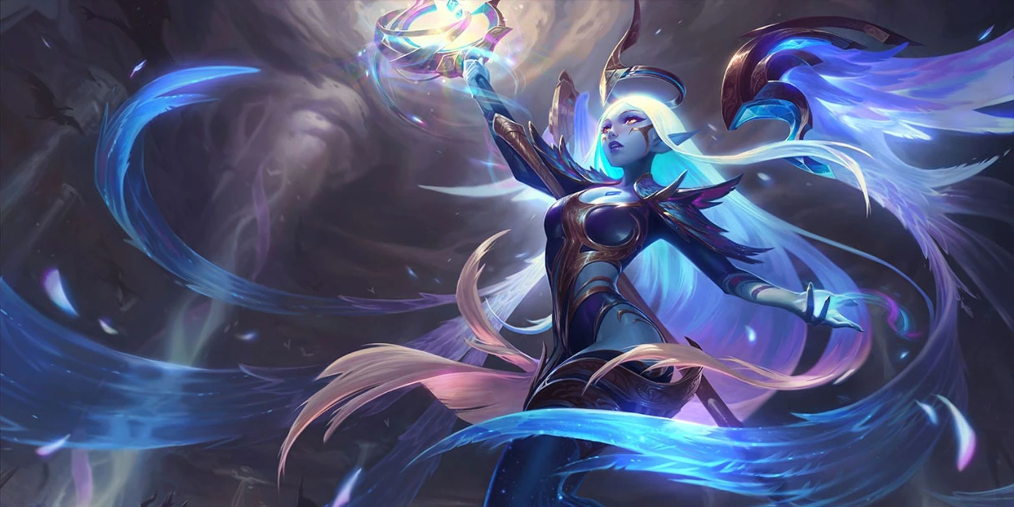 League of Legends Dawnbringer Soraka Splash Art