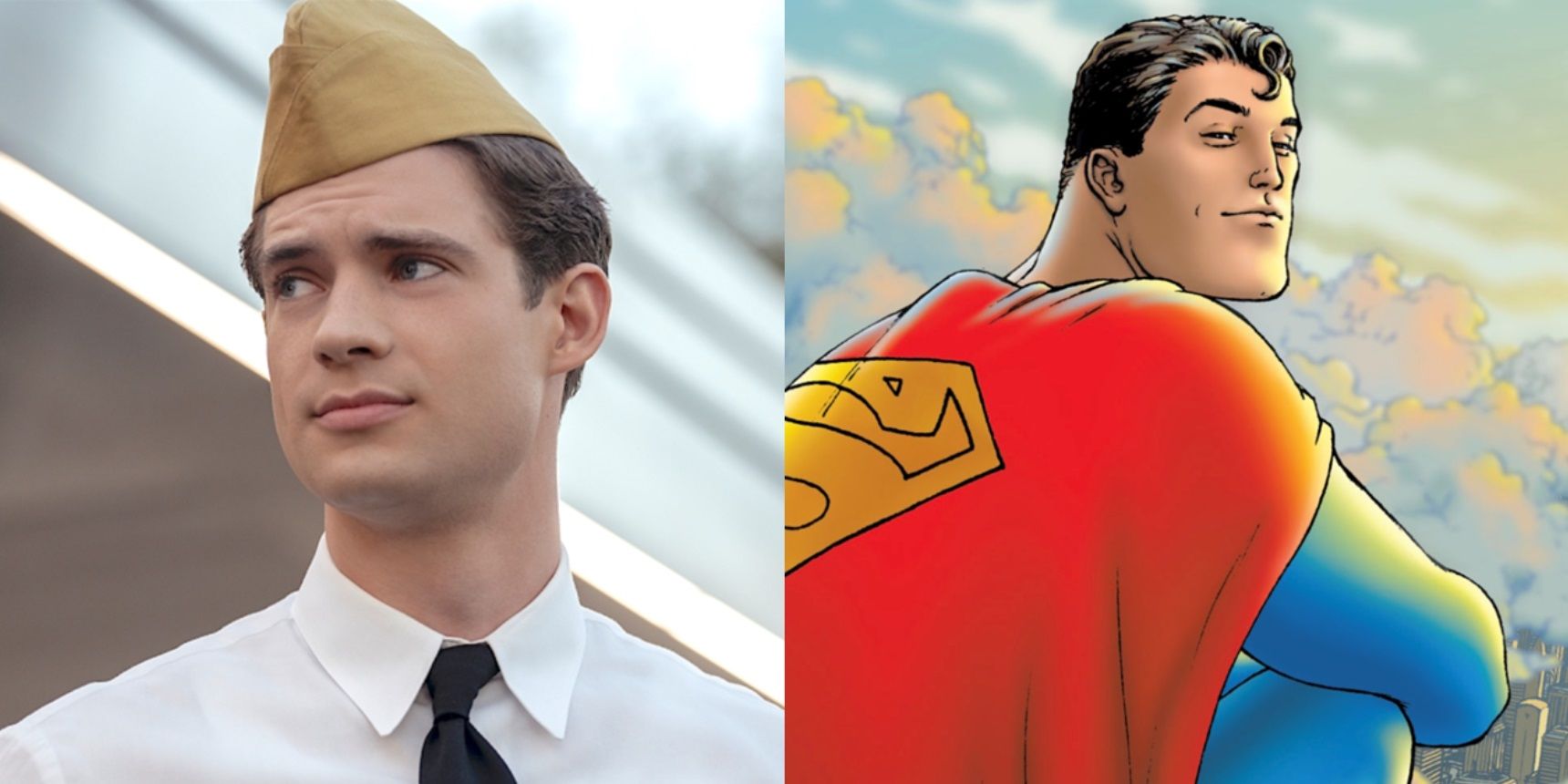 Split_image_of_David_Corenswet_in_Hollywood_and_Superman_in_the_DC_comics