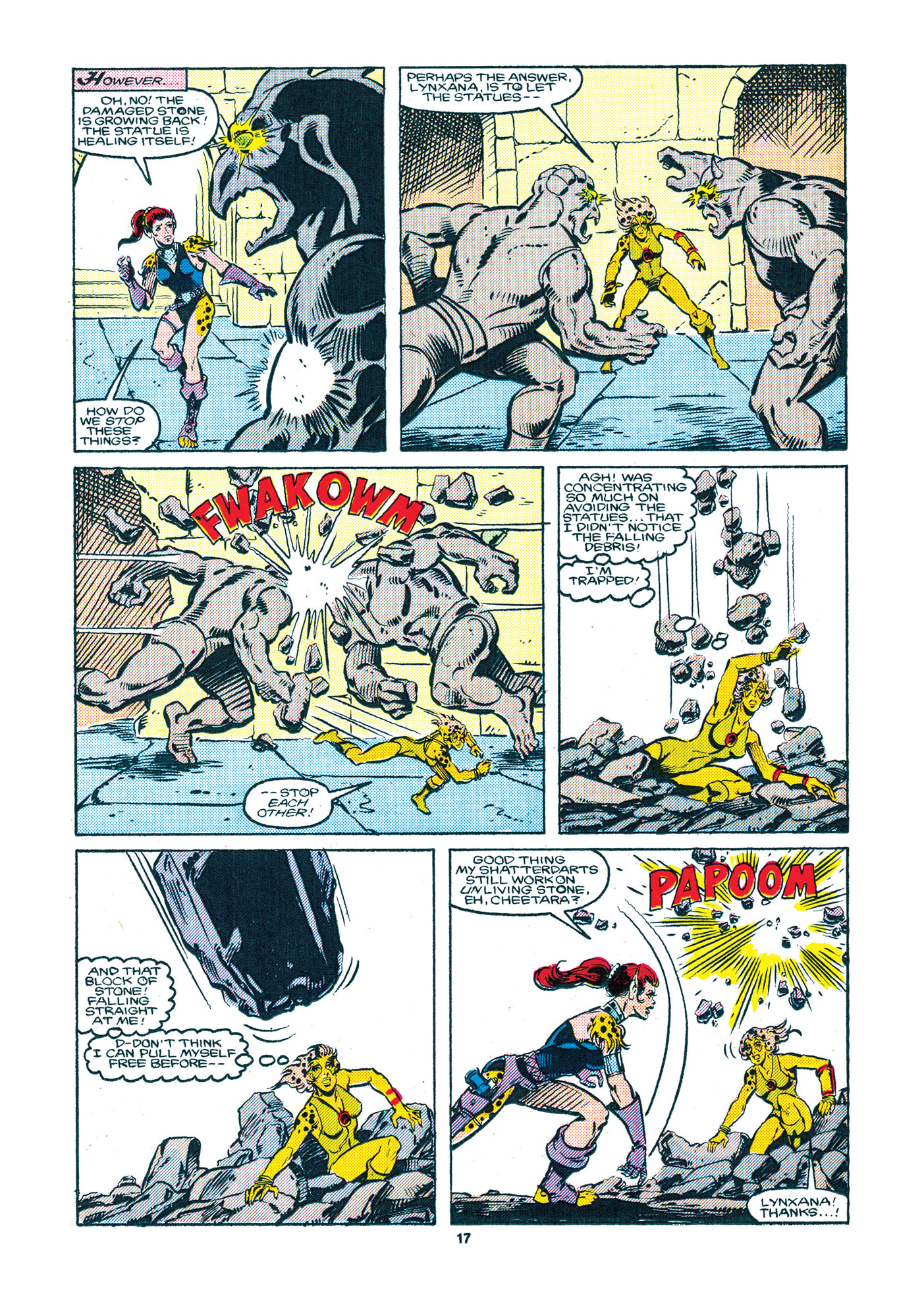 Pages from the original ThunderCats comics.