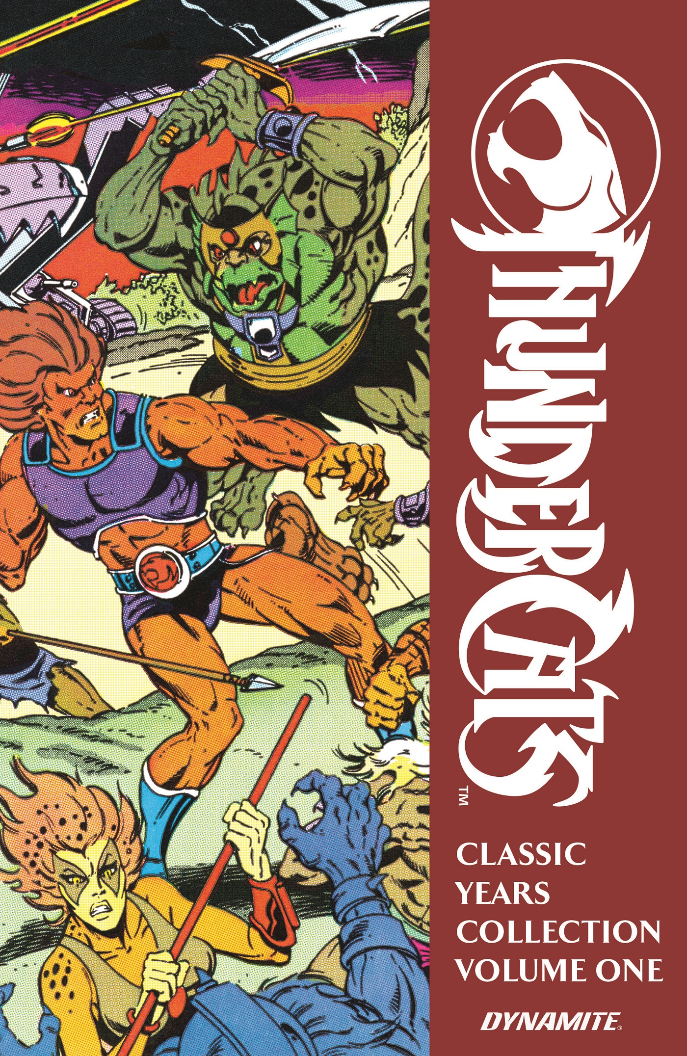 Covers for Dynamite's ThunderCats Classic Years Collections.