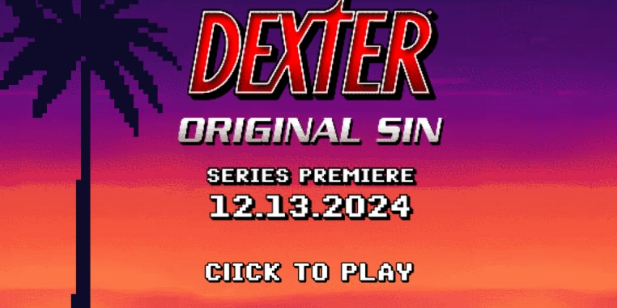 dexter original sin retro game menu